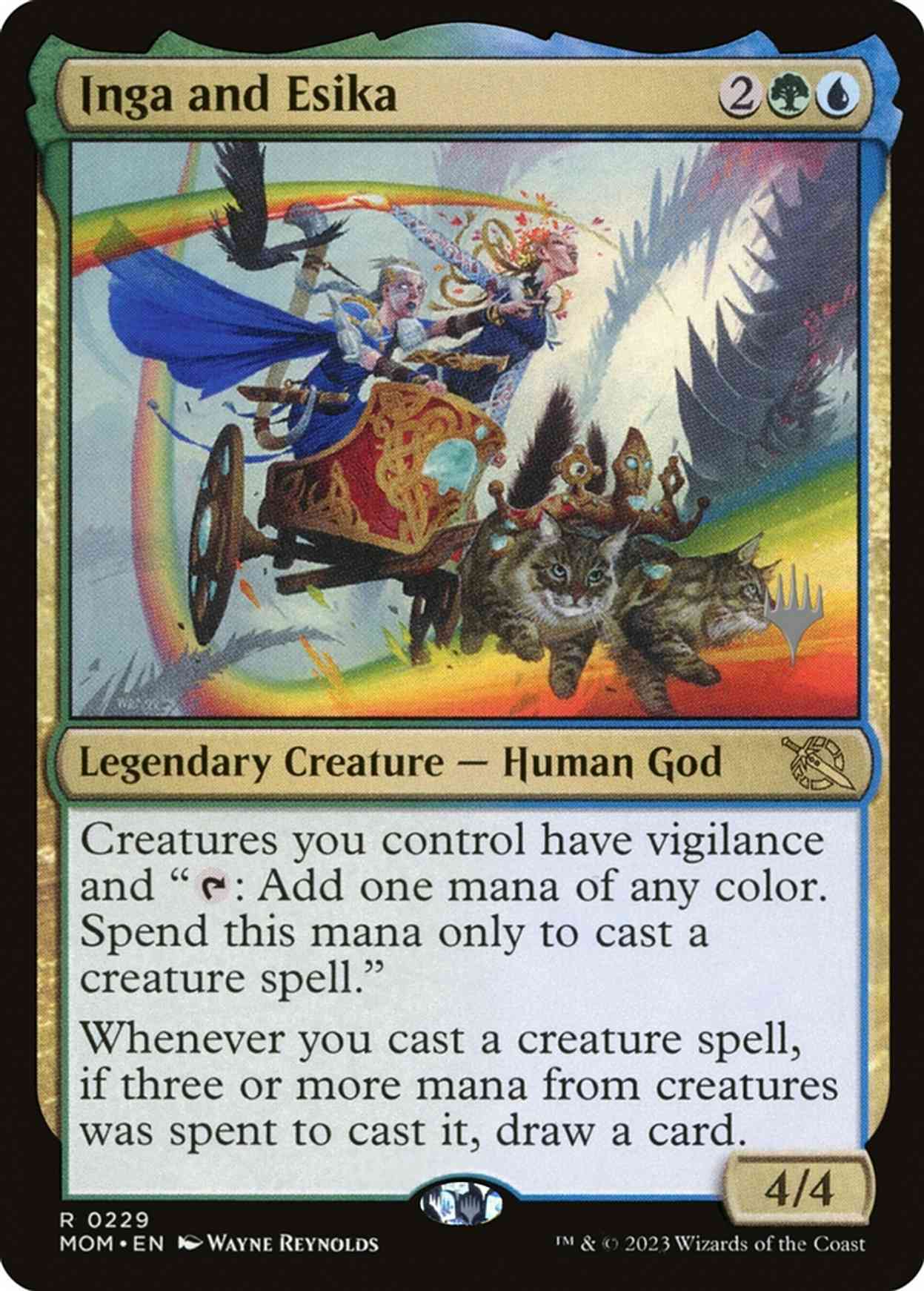 Inga and Esika magic card front