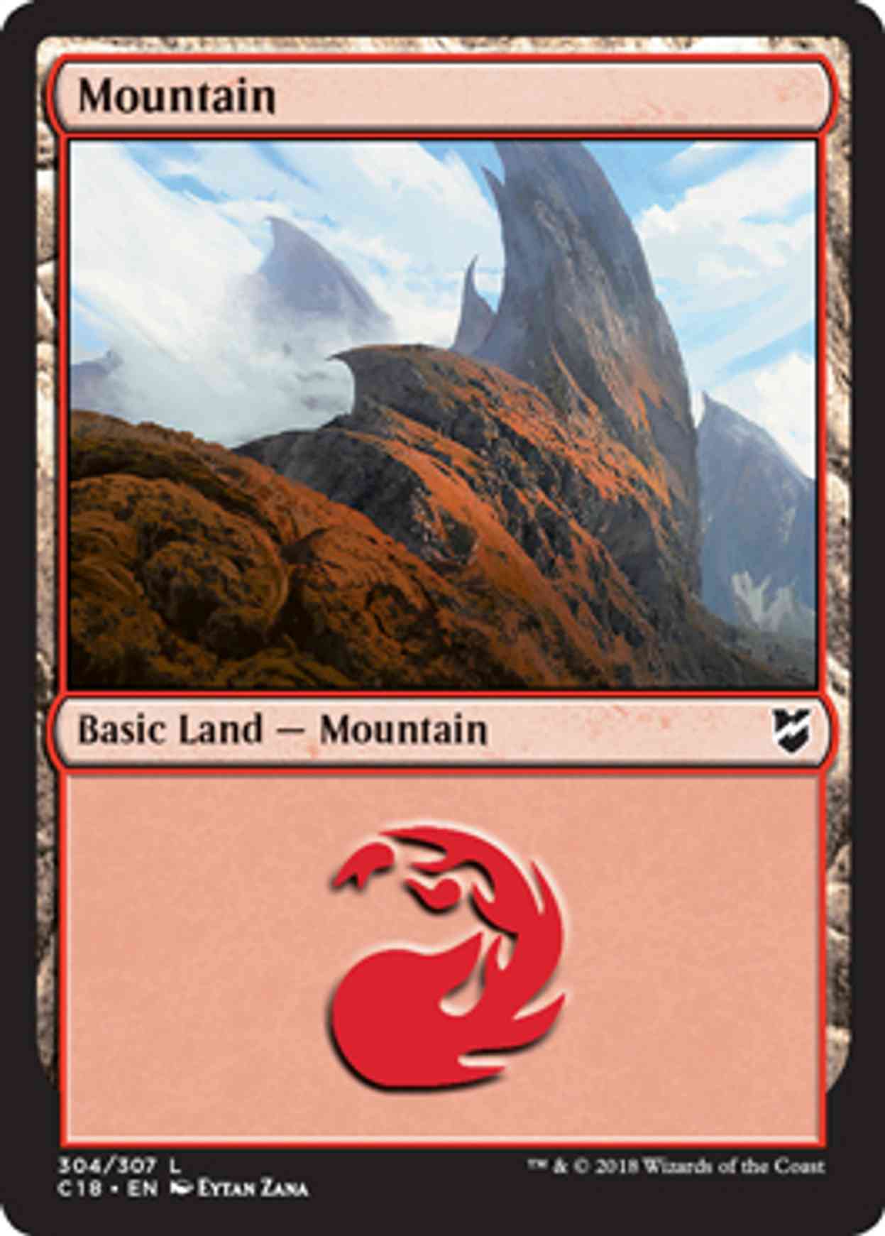 Mountain (304) magic card front
