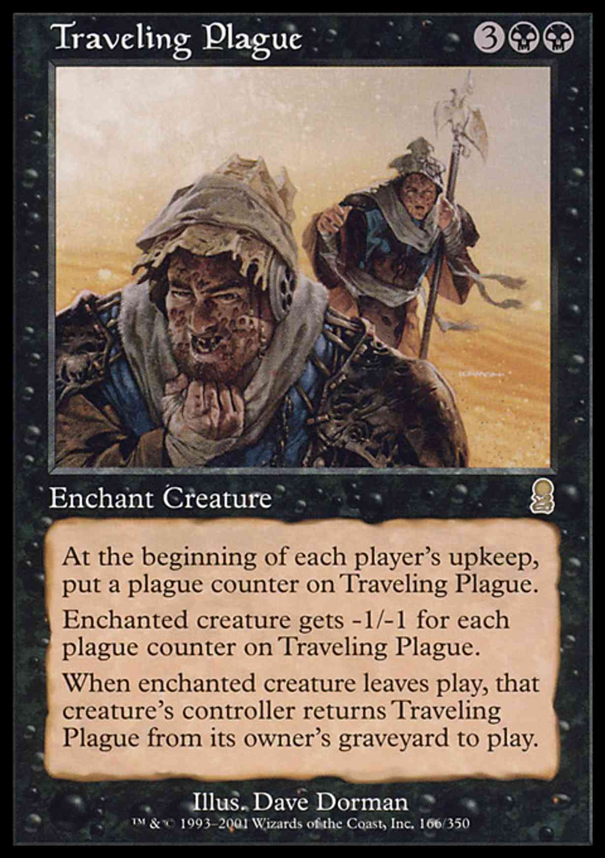 Traveling Plague magic card front