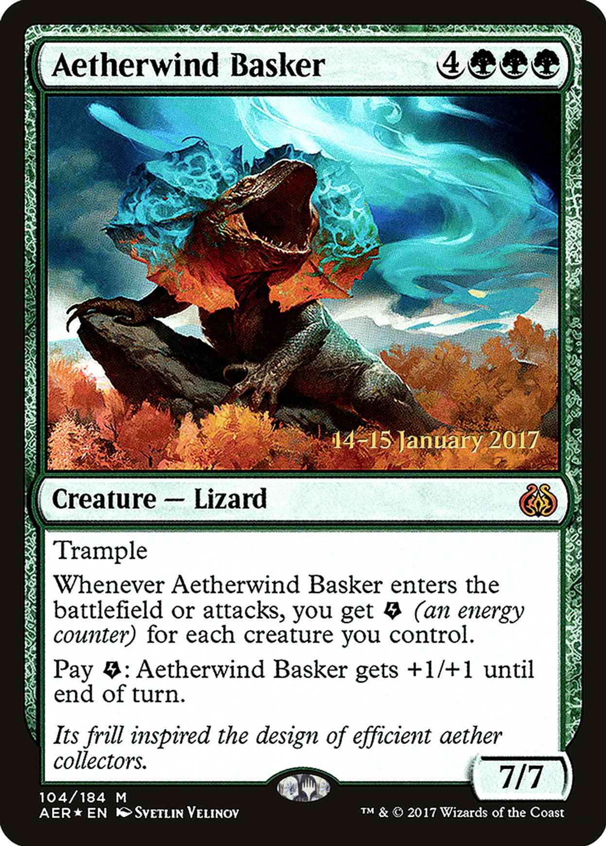 Aetherwind Basker magic card front