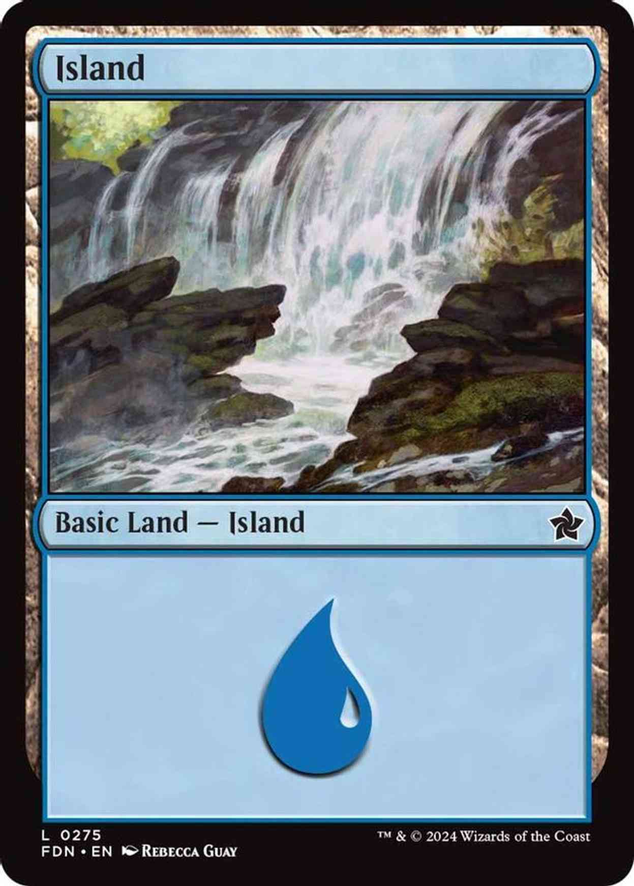 Island (0275) magic card front