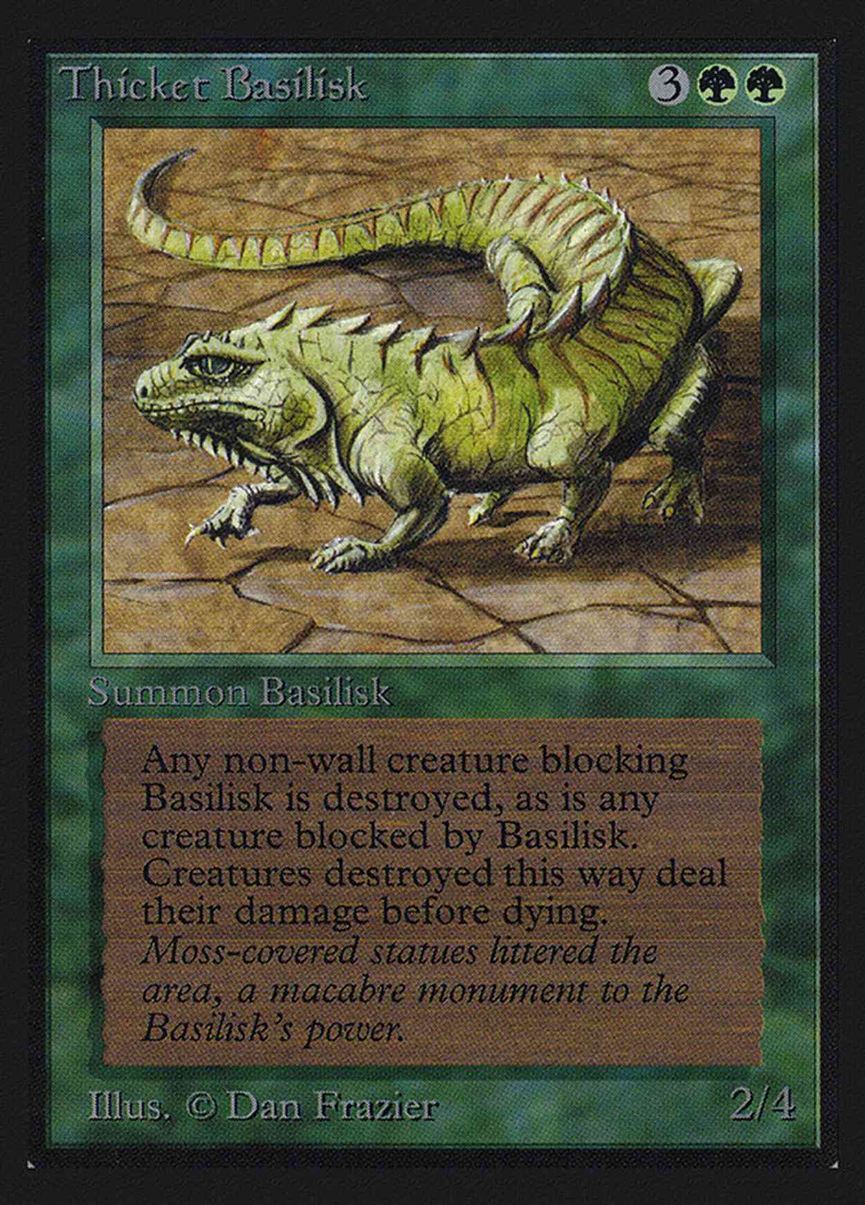Thicket Basilisk (IE) magic card front