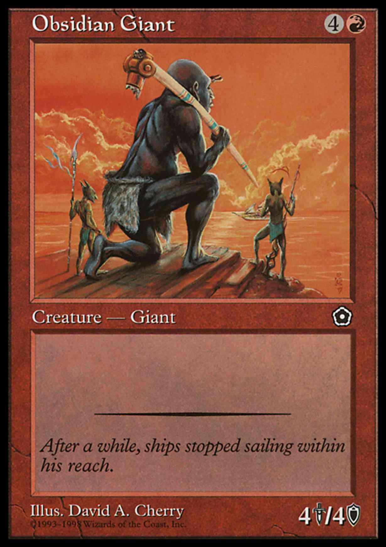 Obsidian Giant magic card front