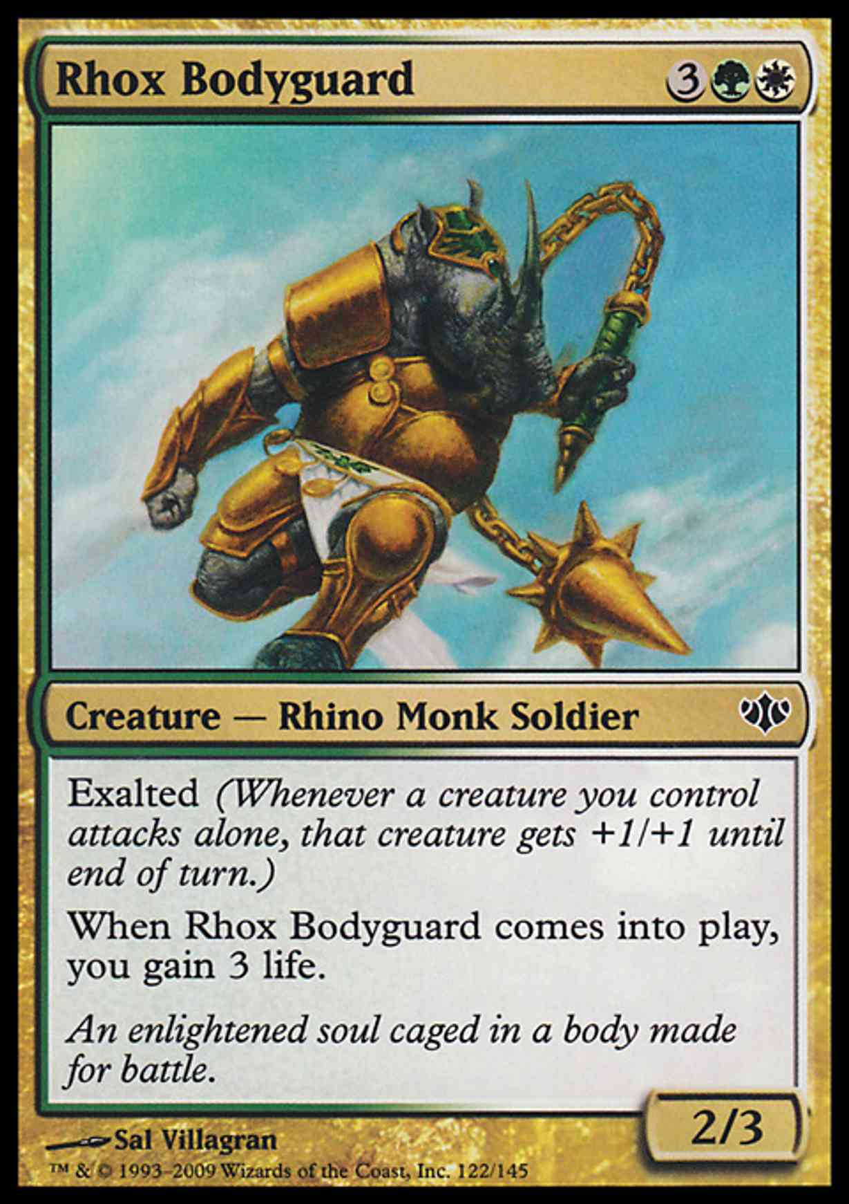 Rhox Bodyguard magic card front