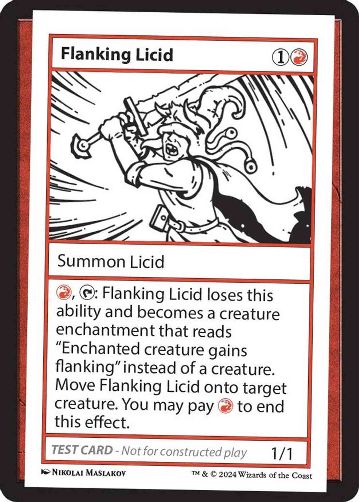 Flanking Licid magic card front