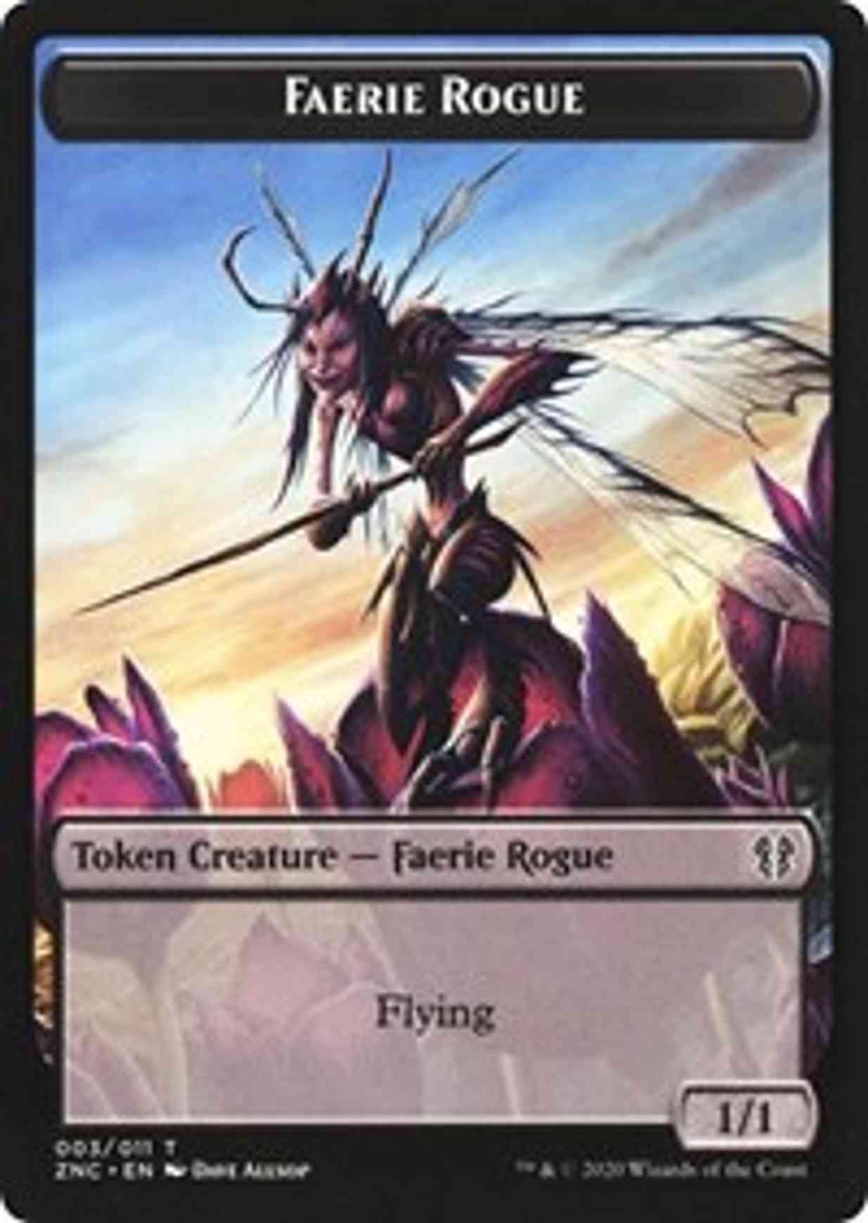 Faerie Rogue // Goblin Rogue Double-sided Token magic card front