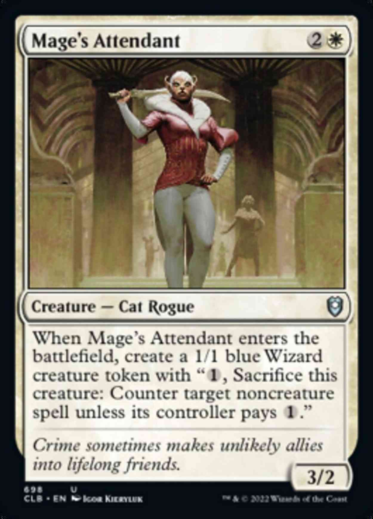 Mage's Attendant magic card front