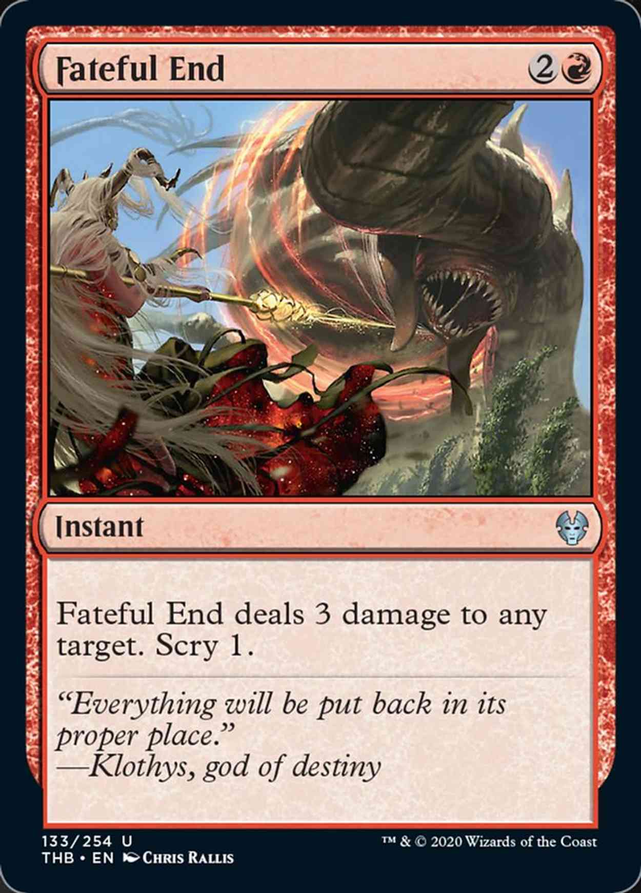 Fateful End magic card front