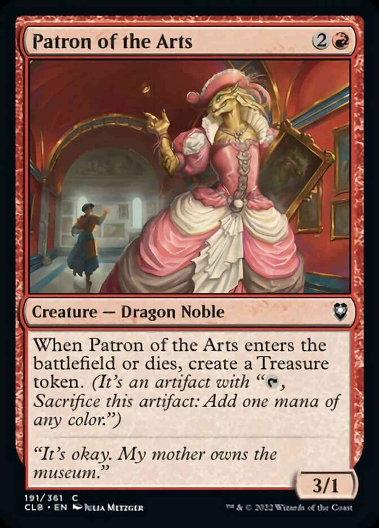 Patron of the Arts magic card front
