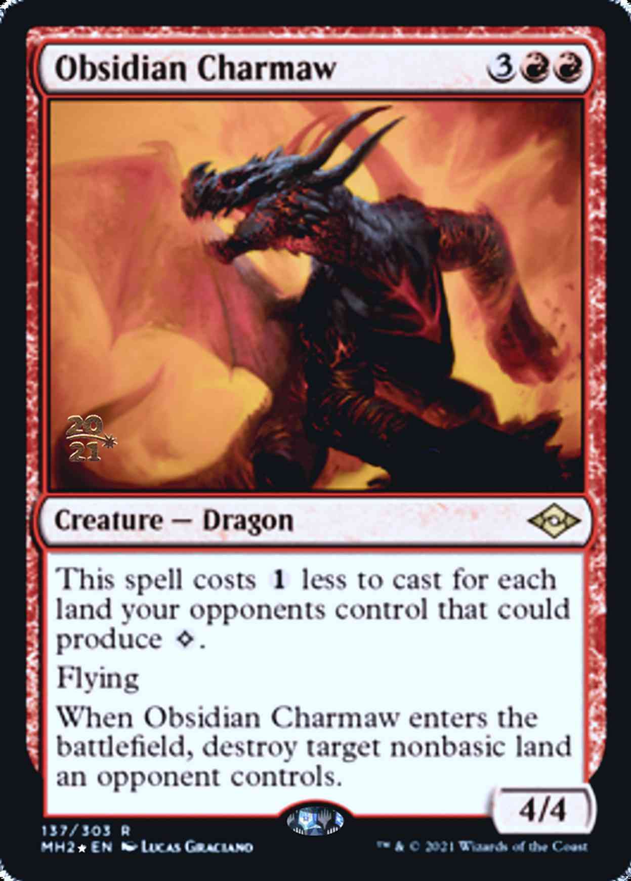Obsidian Charmaw magic card front