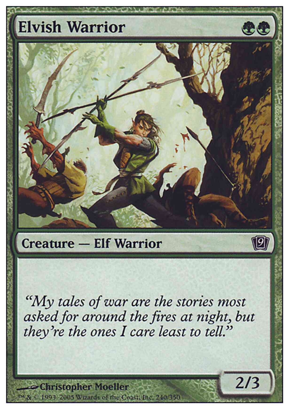 Elvish Warrior magic card front