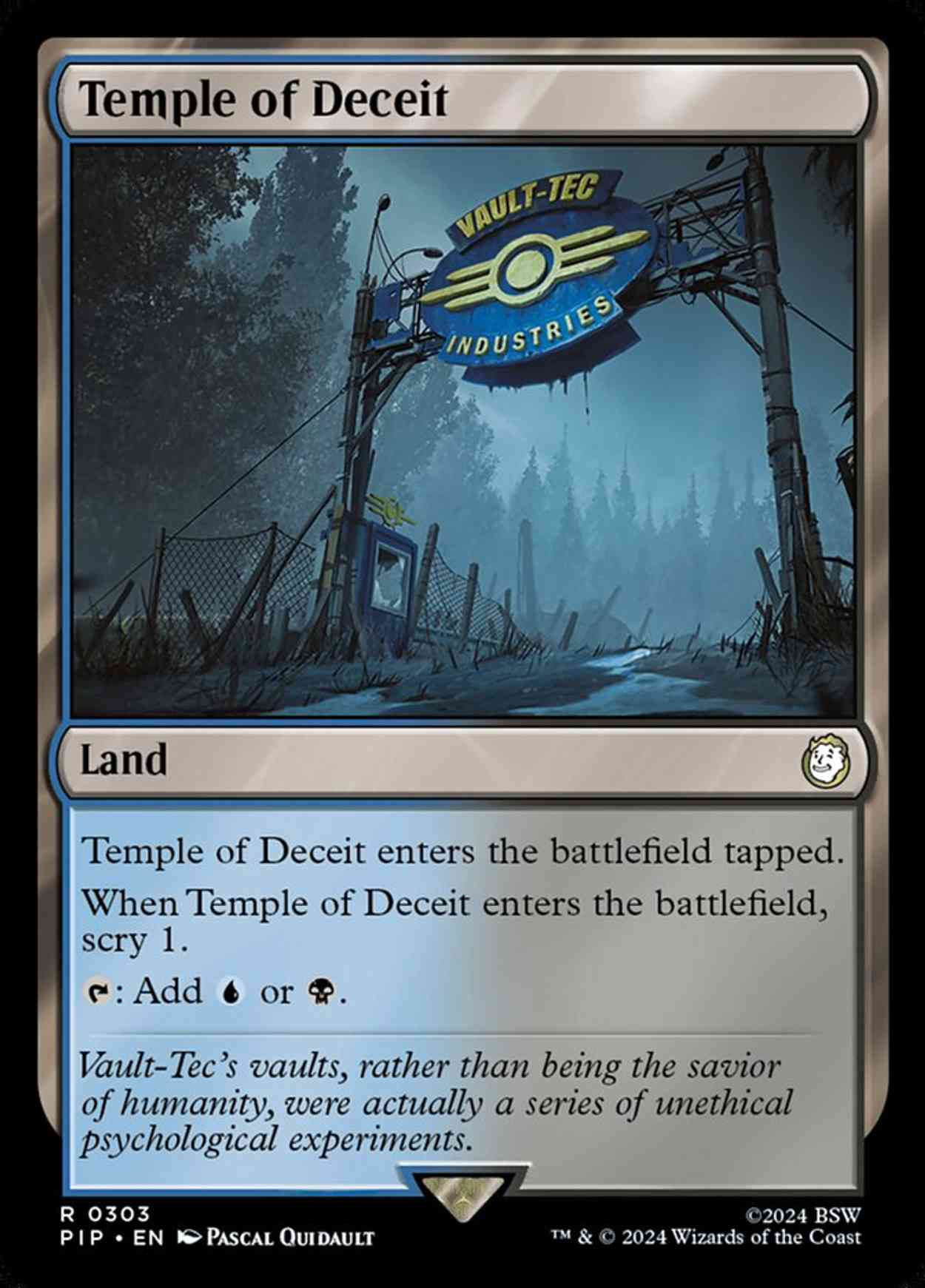 Temple of Deceit magic card front