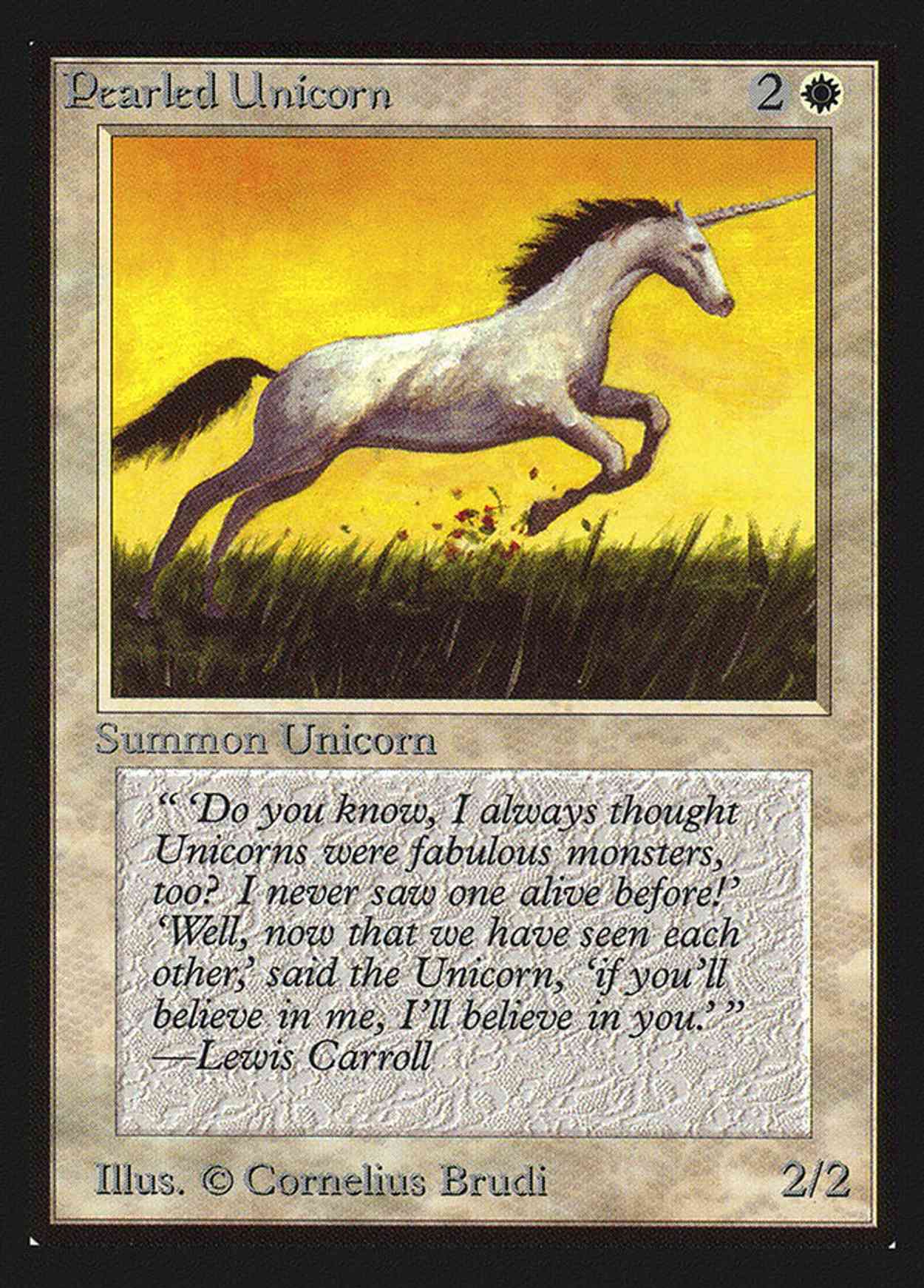 Pearled Unicorn (IE) magic card front