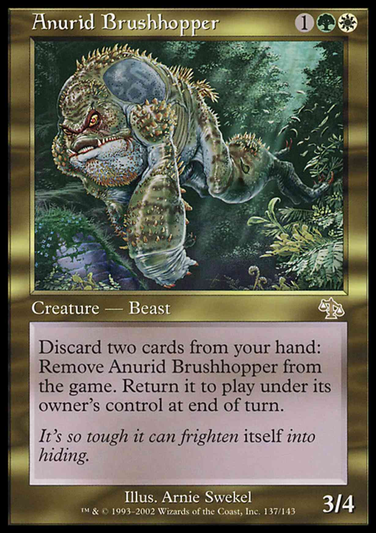 Anurid Brushhopper magic card front