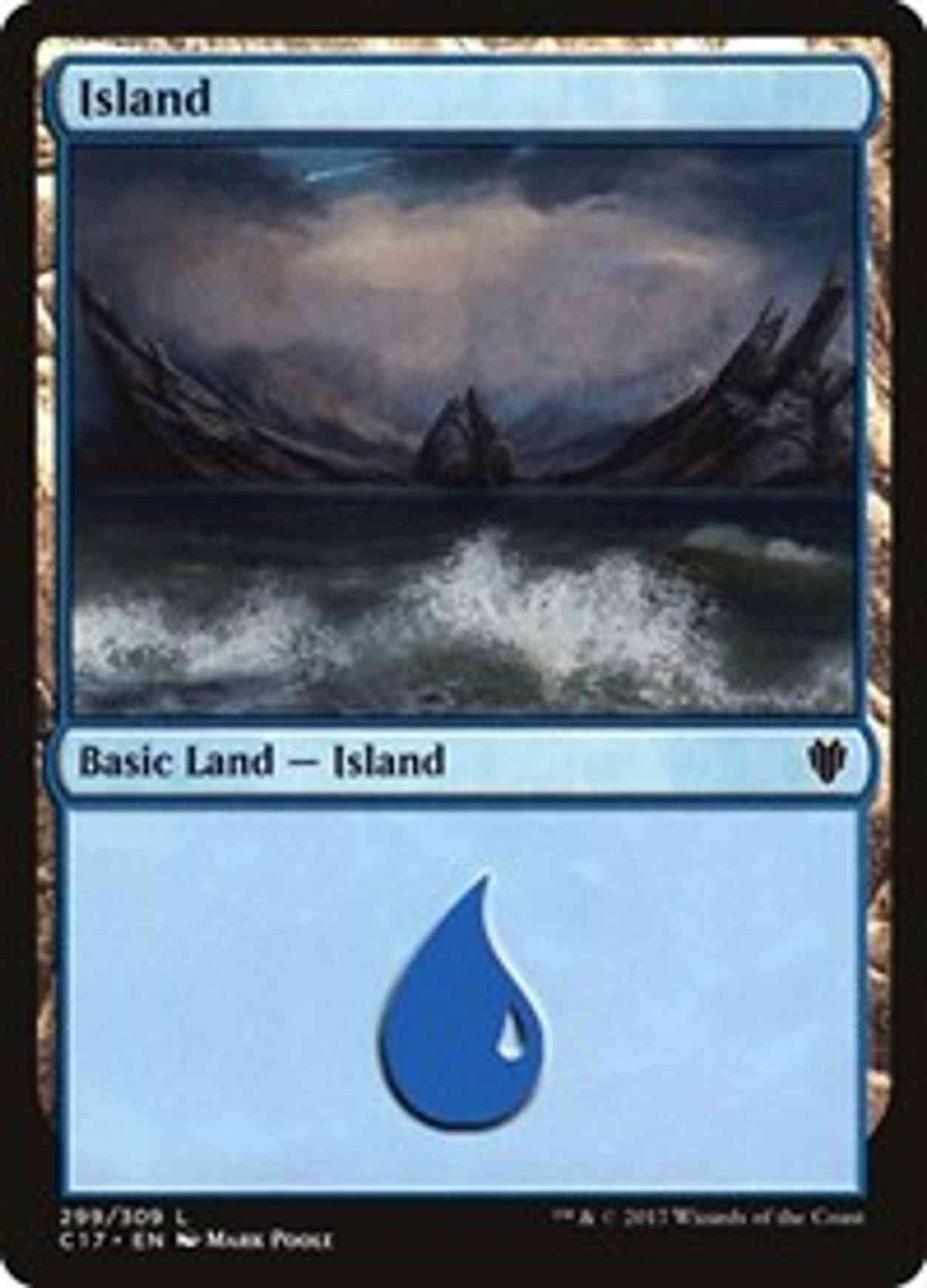 Island (299) magic card front