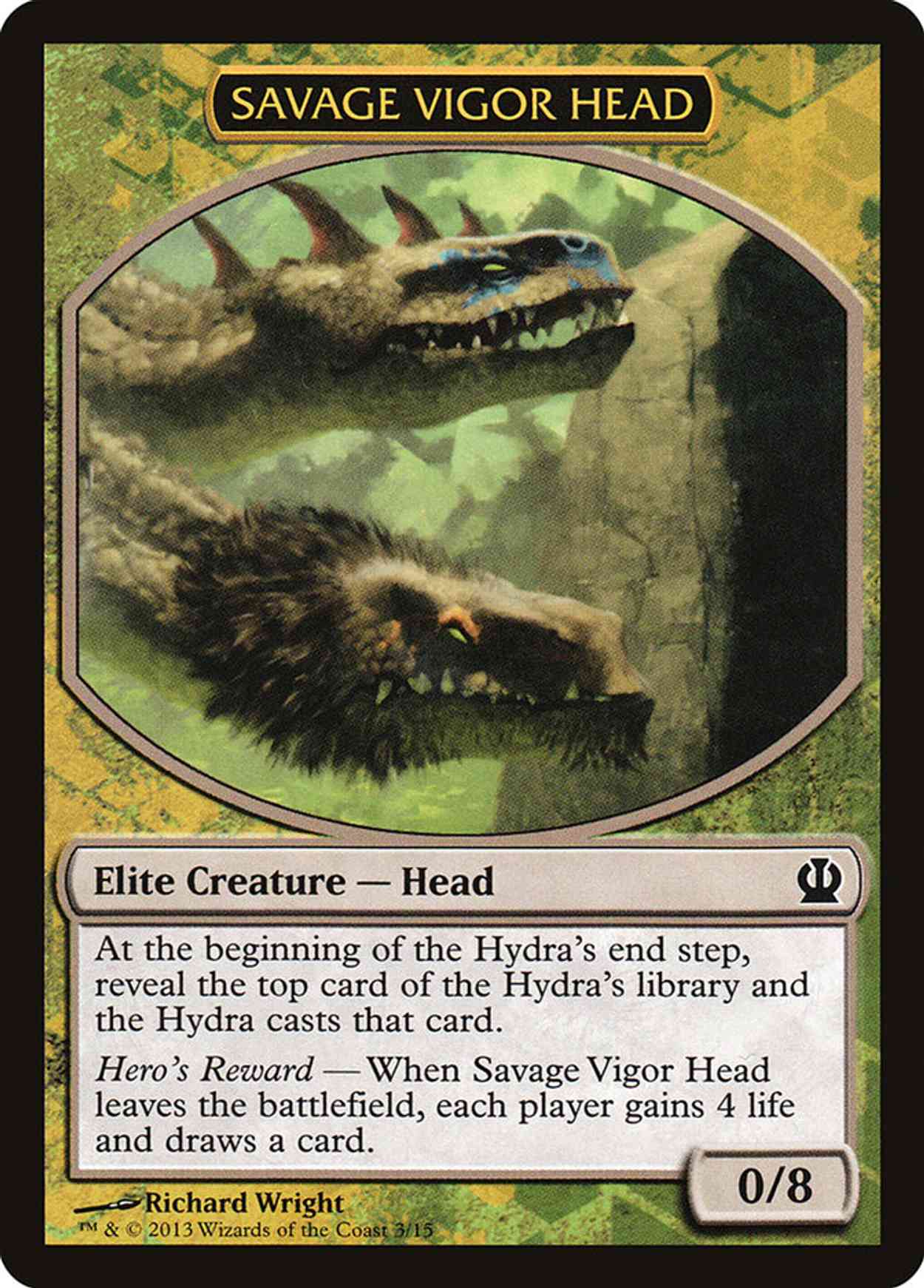 Savage Vigor Head magic card front