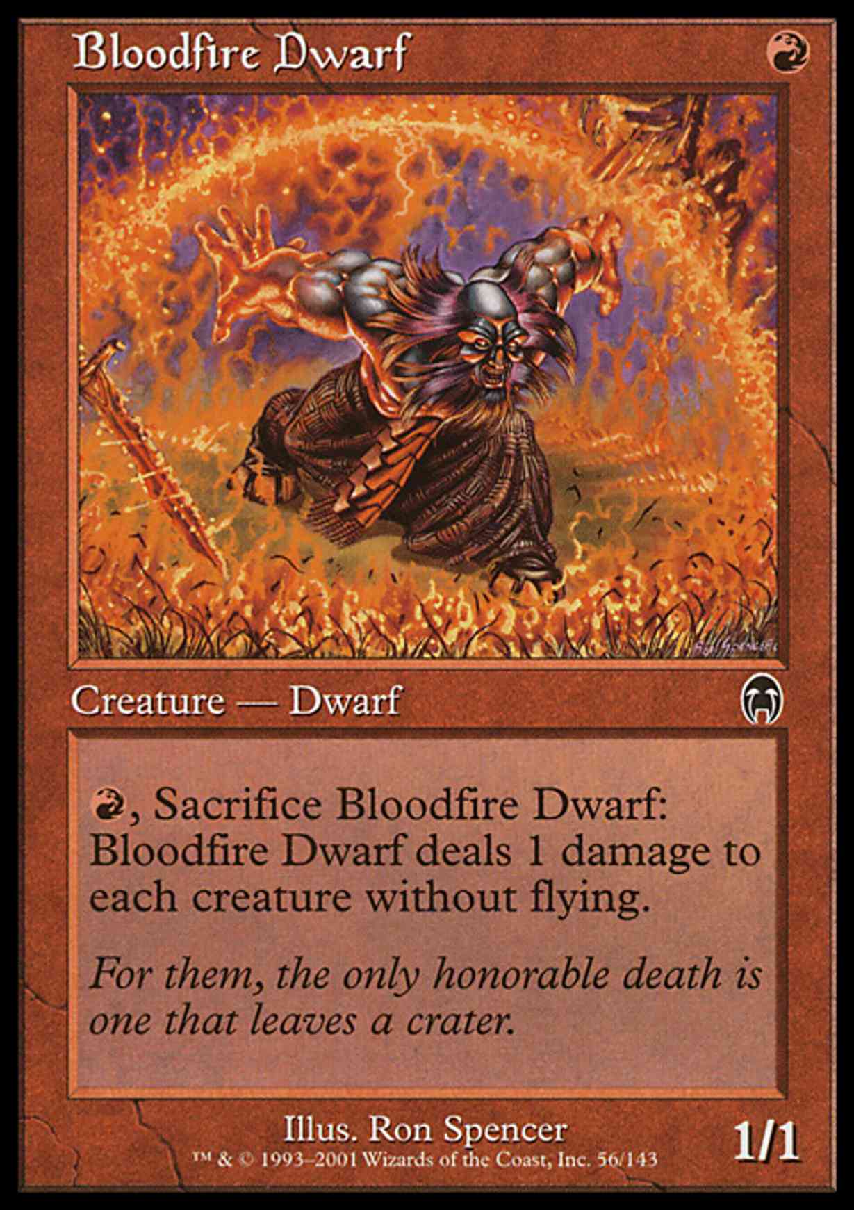 Bloodfire Dwarf magic card front