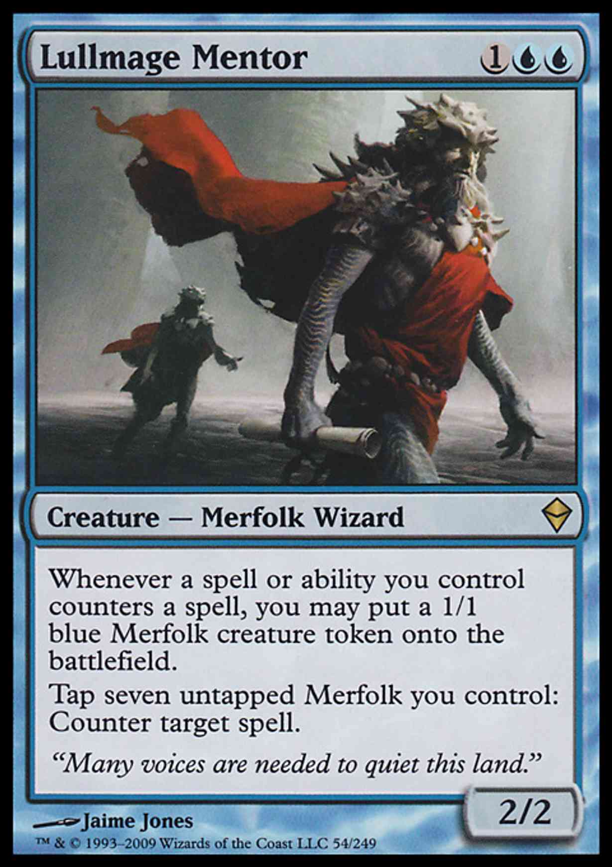 Lullmage Mentor magic card front