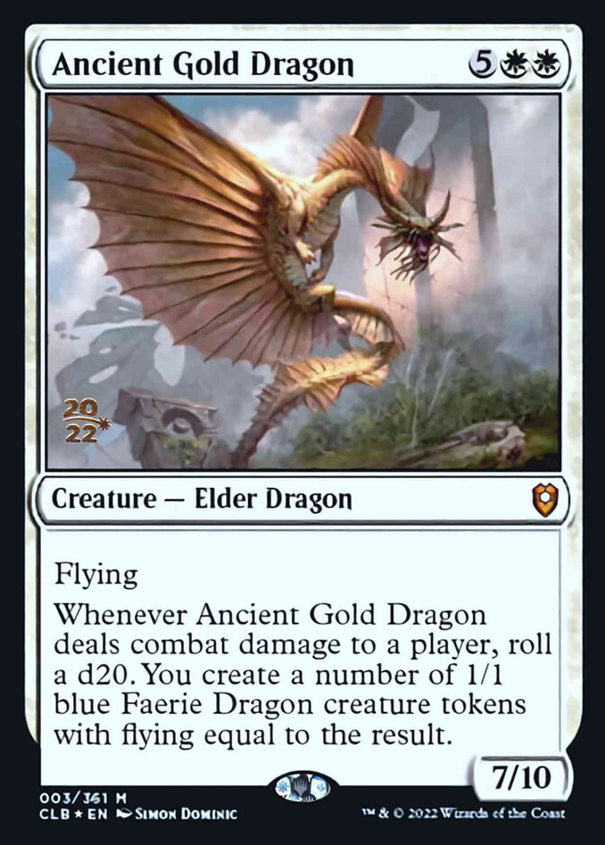 Ancient Gold Dragon magic card front