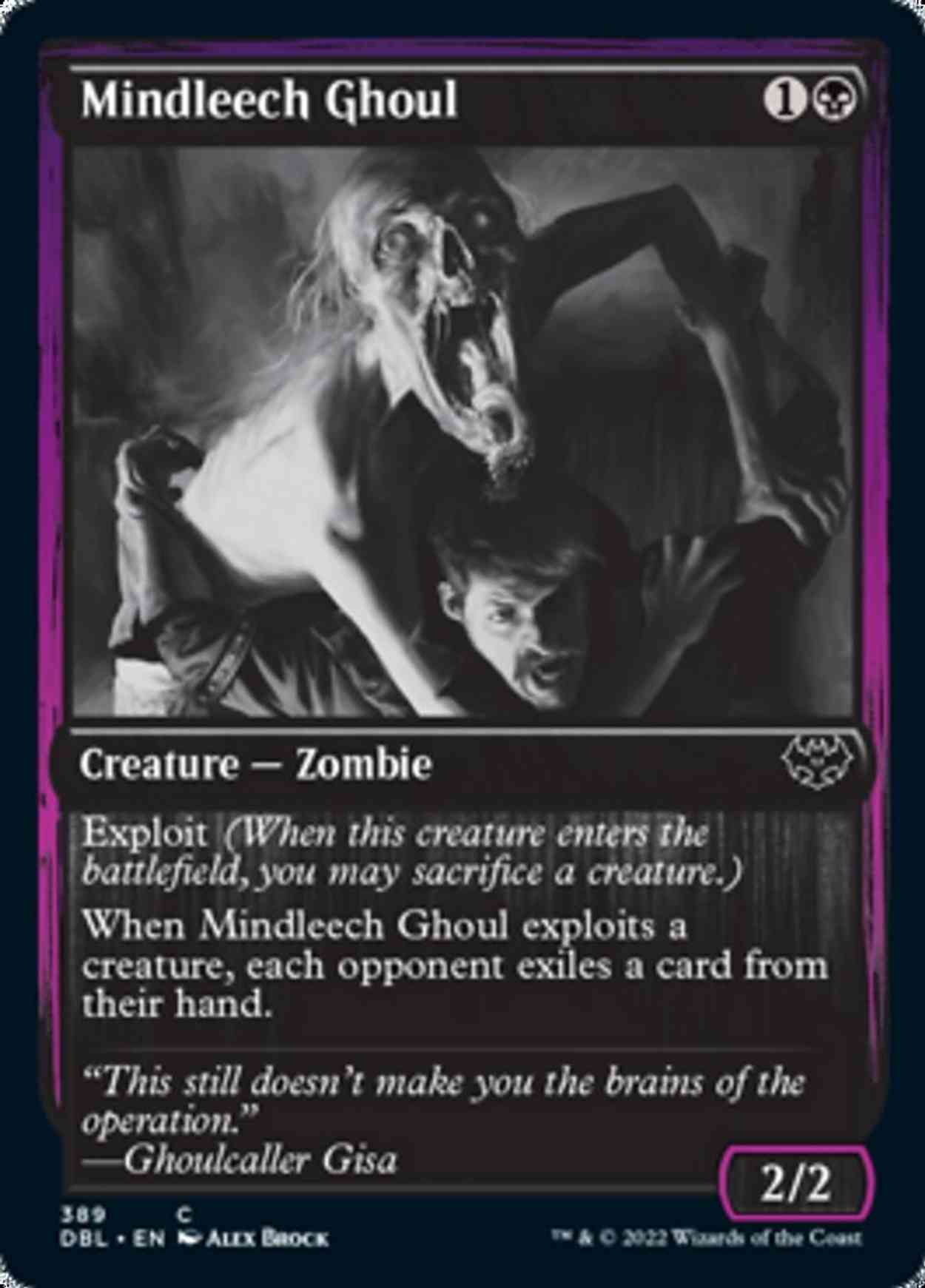 Mindleech Ghoul magic card front