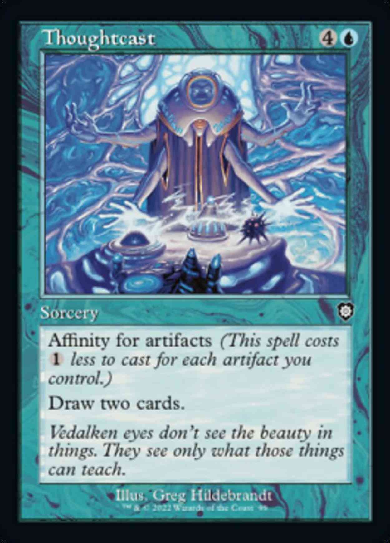Thoughtcast magic card front