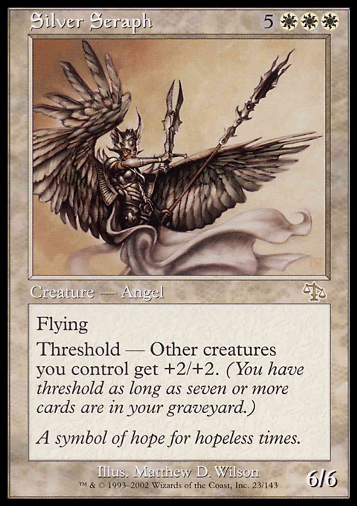 Silver Seraph magic card front