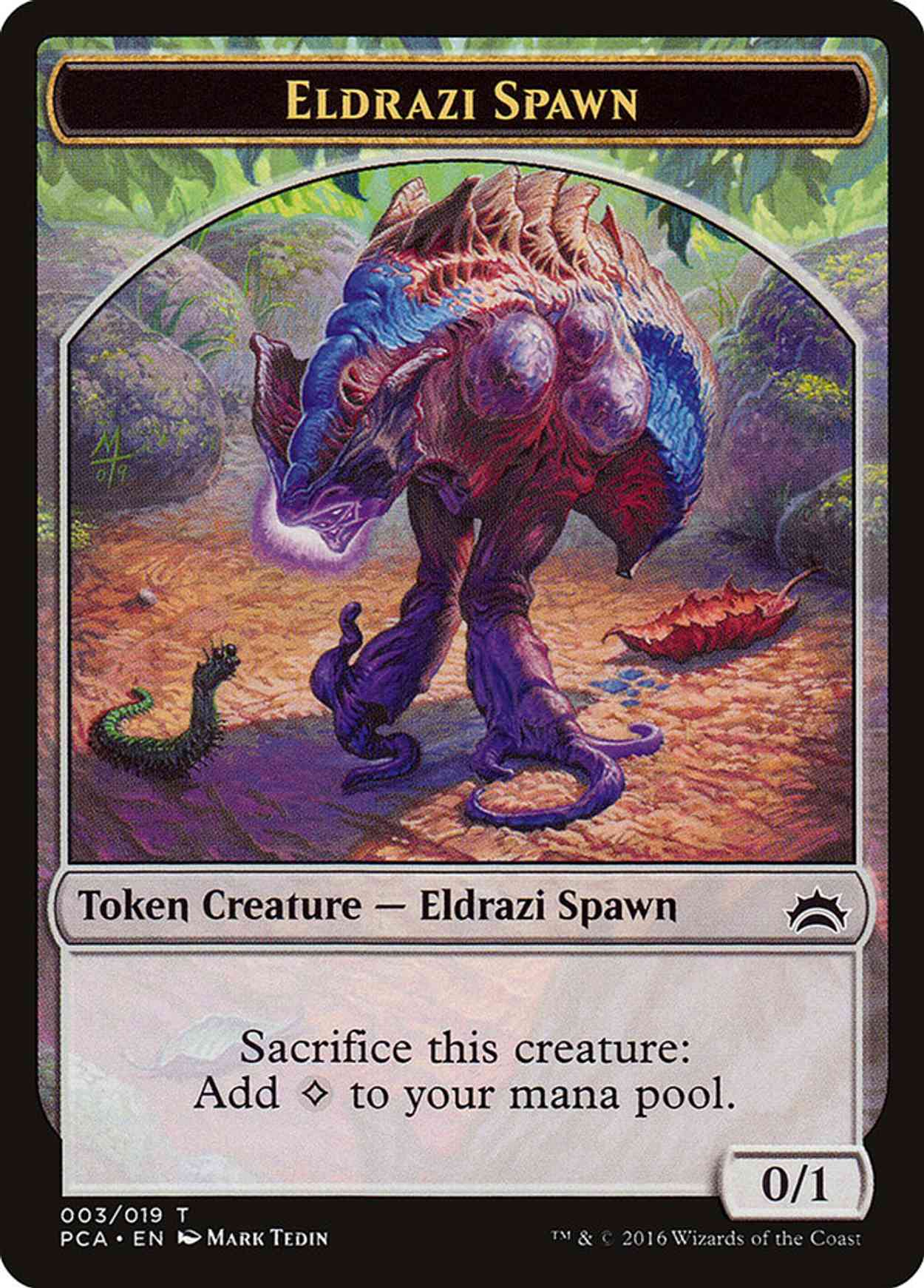 Eldrazi Spawn (003) // Eldrazi Double-sided Token magic card front