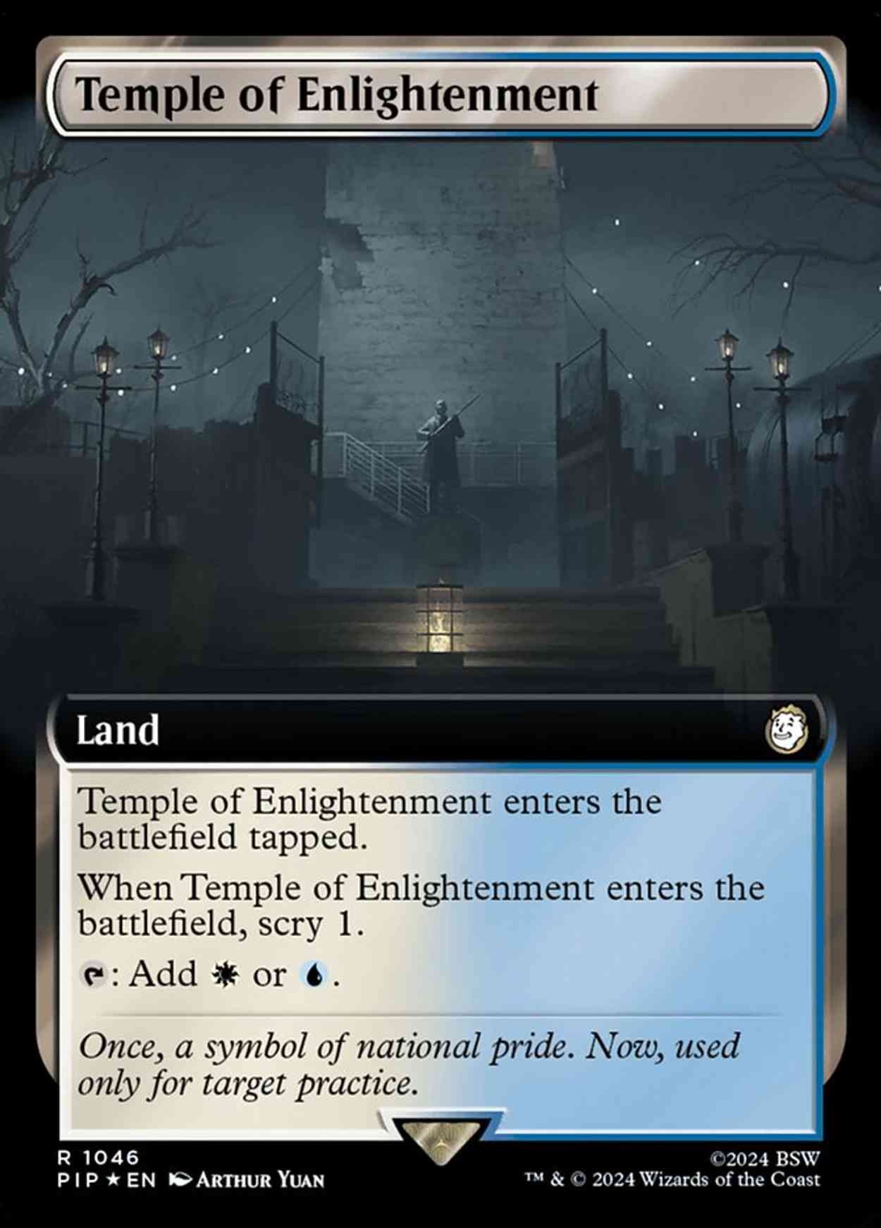 Temple of Enlightenment (Extended Art) (Surge Foil) magic card front