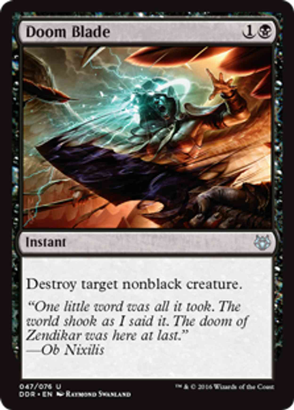 Doom Blade magic card front