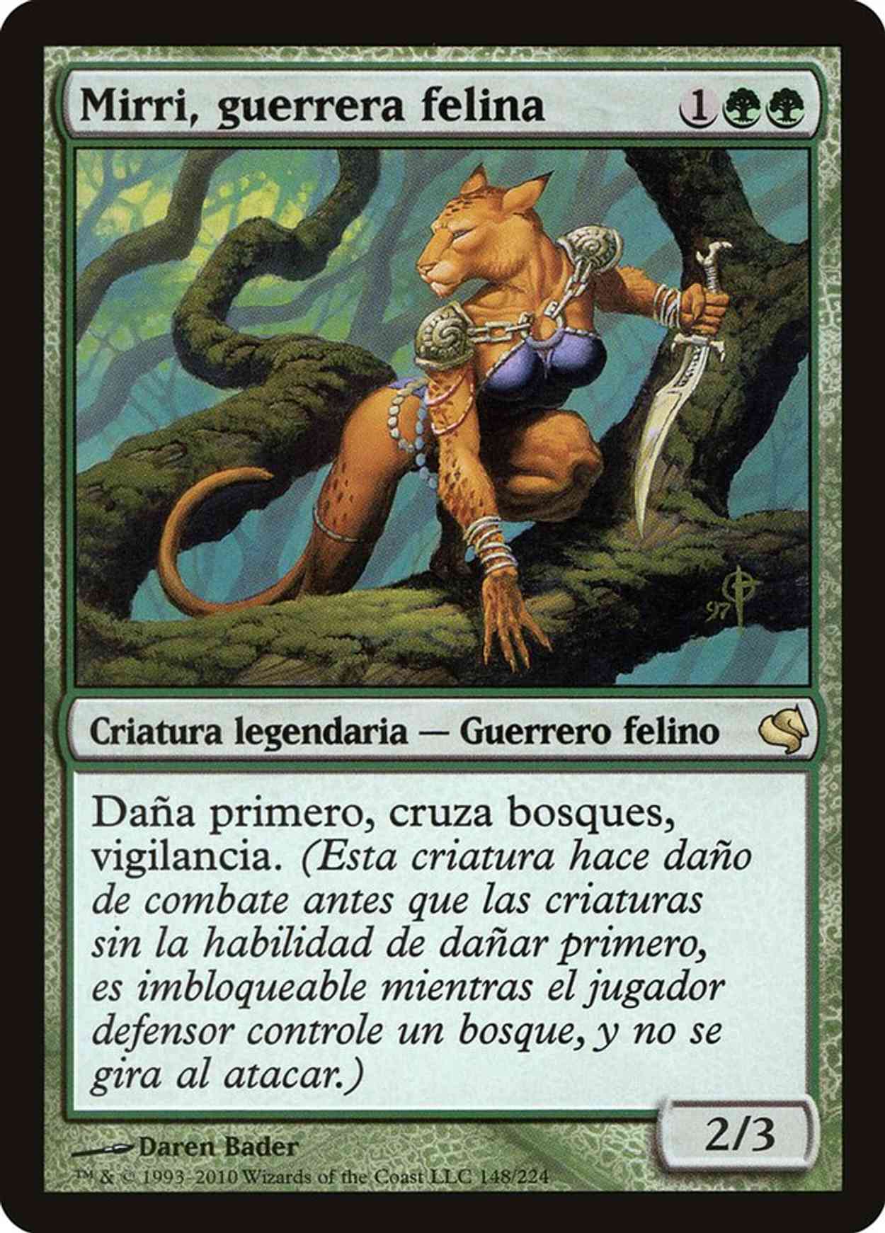 Mirri, Cat Warrior (Retro Frame) magic card front