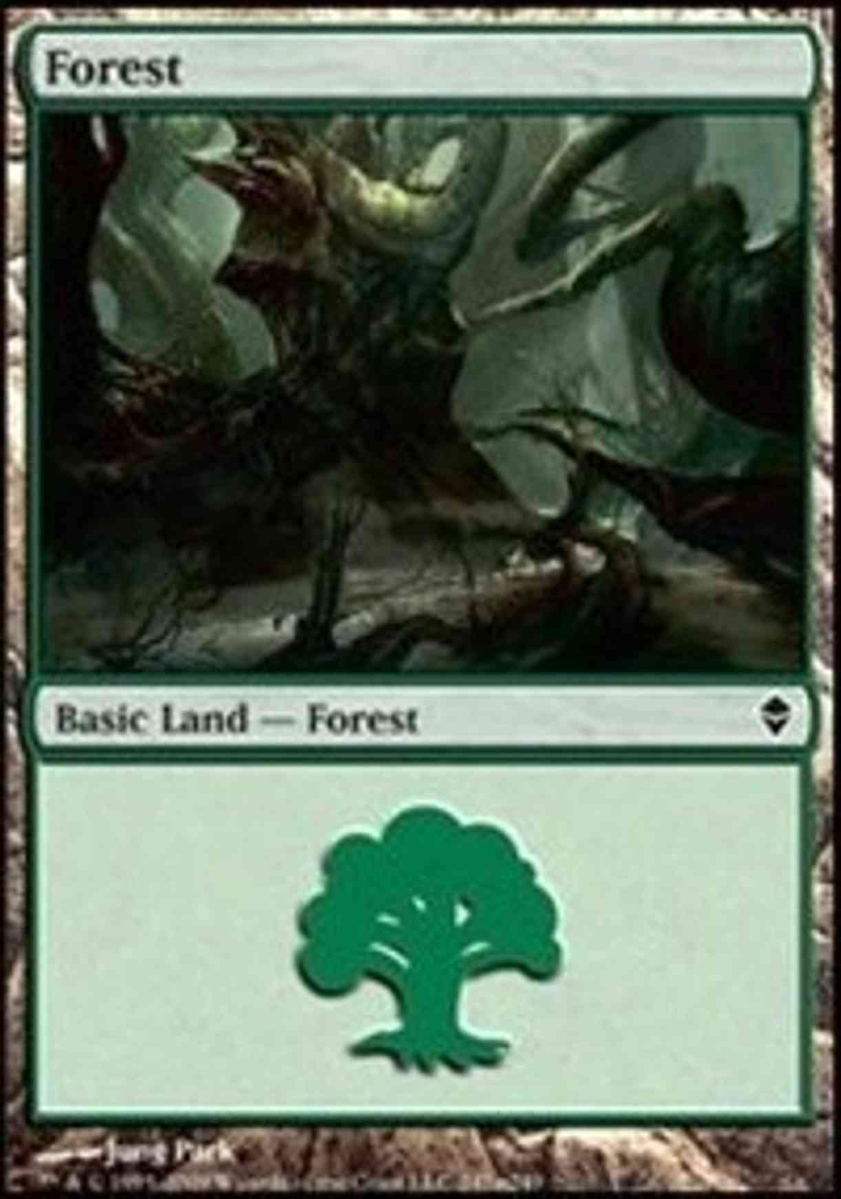 Forest (247a) magic card front