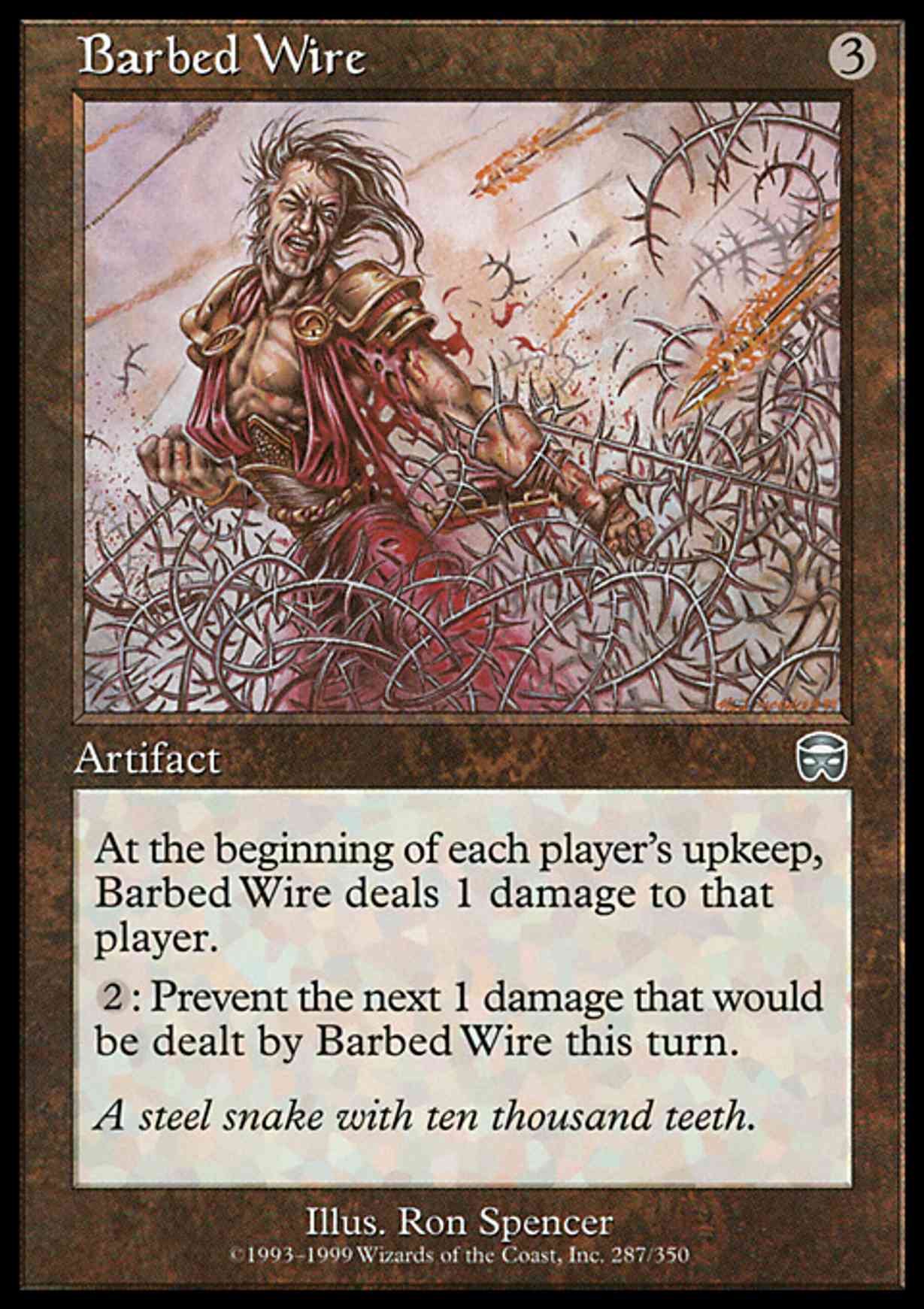 Barbed Wire magic card front