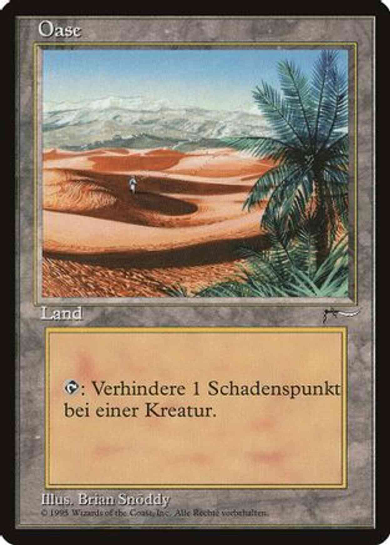 Oasis (German) - "Oase" magic card front