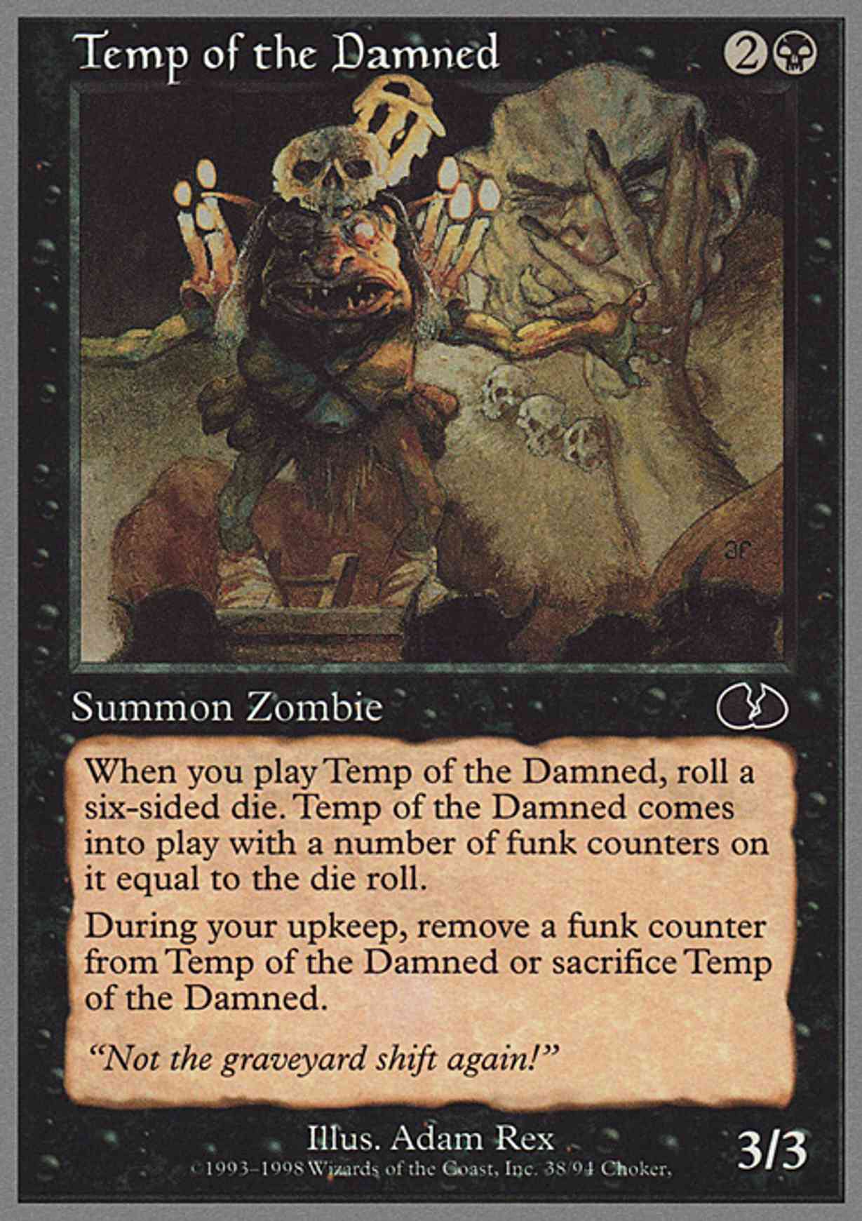 Temp of the Damned magic card front
