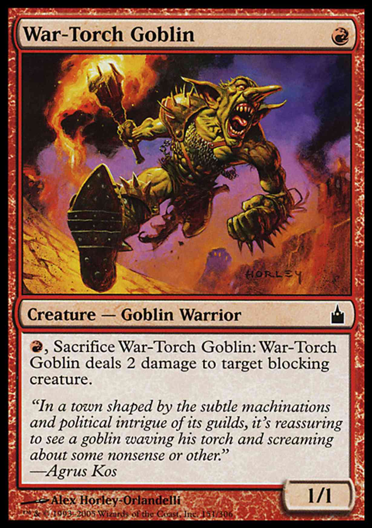 War-Torch Goblin magic card front