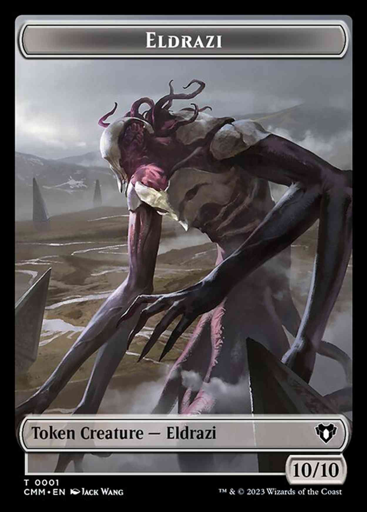 Eldrazi // Dwarf Berserker Double-Sided Token magic card front