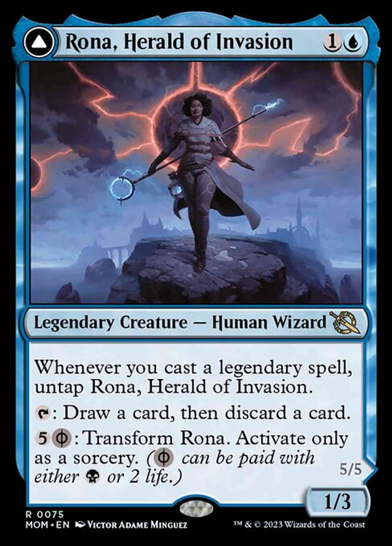 Rona, Herald of Invasion magic card front