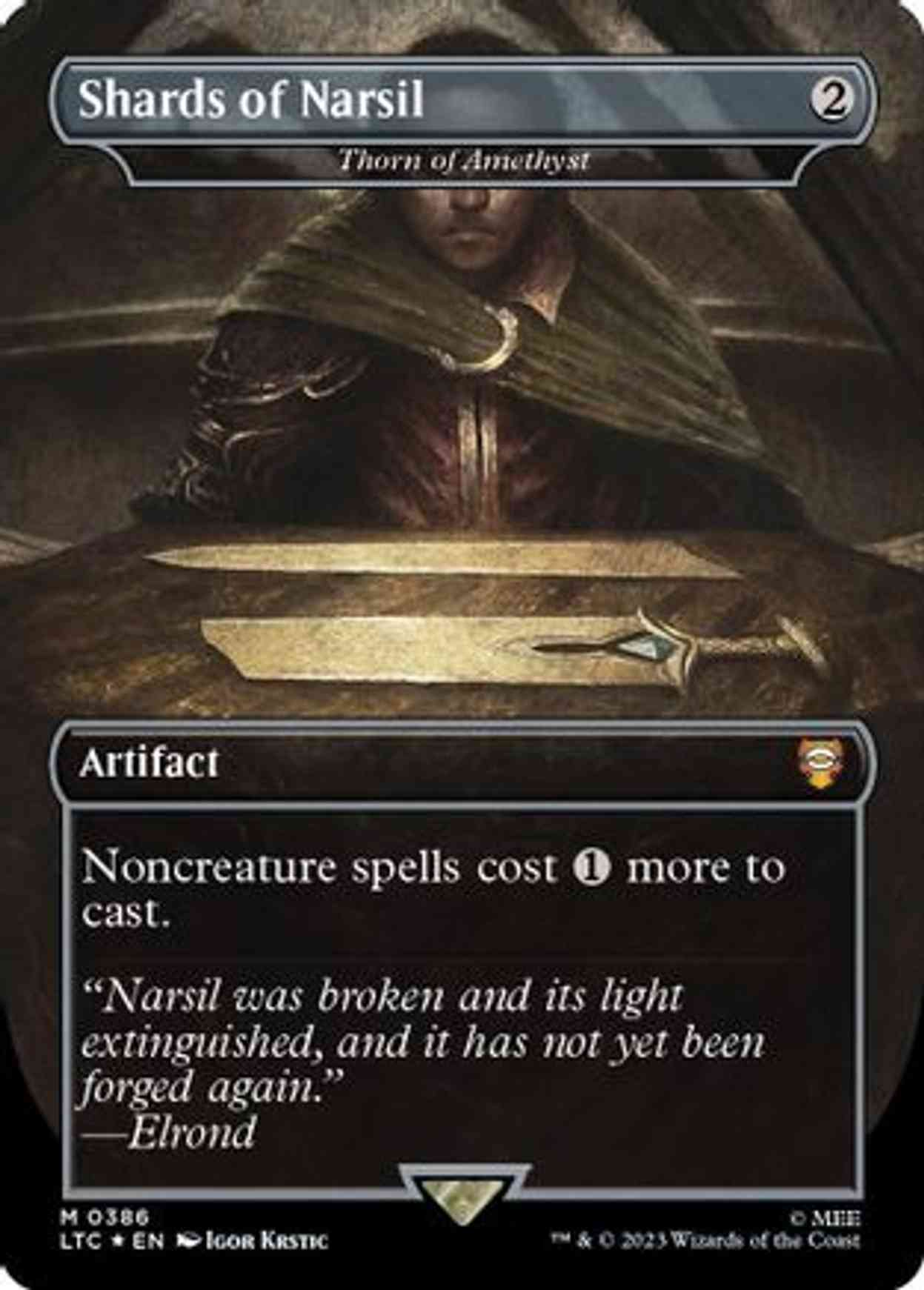 Shards of Narsil - Thorn of Amethyst (Surge Foil) magic card front