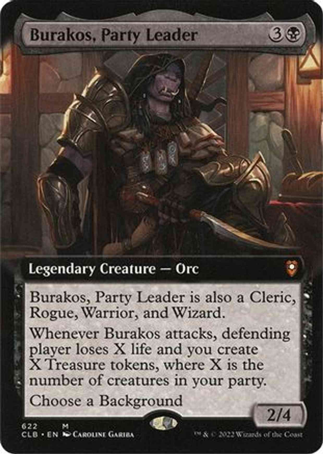 Burakos, Party Leader (Extended Art) magic card front