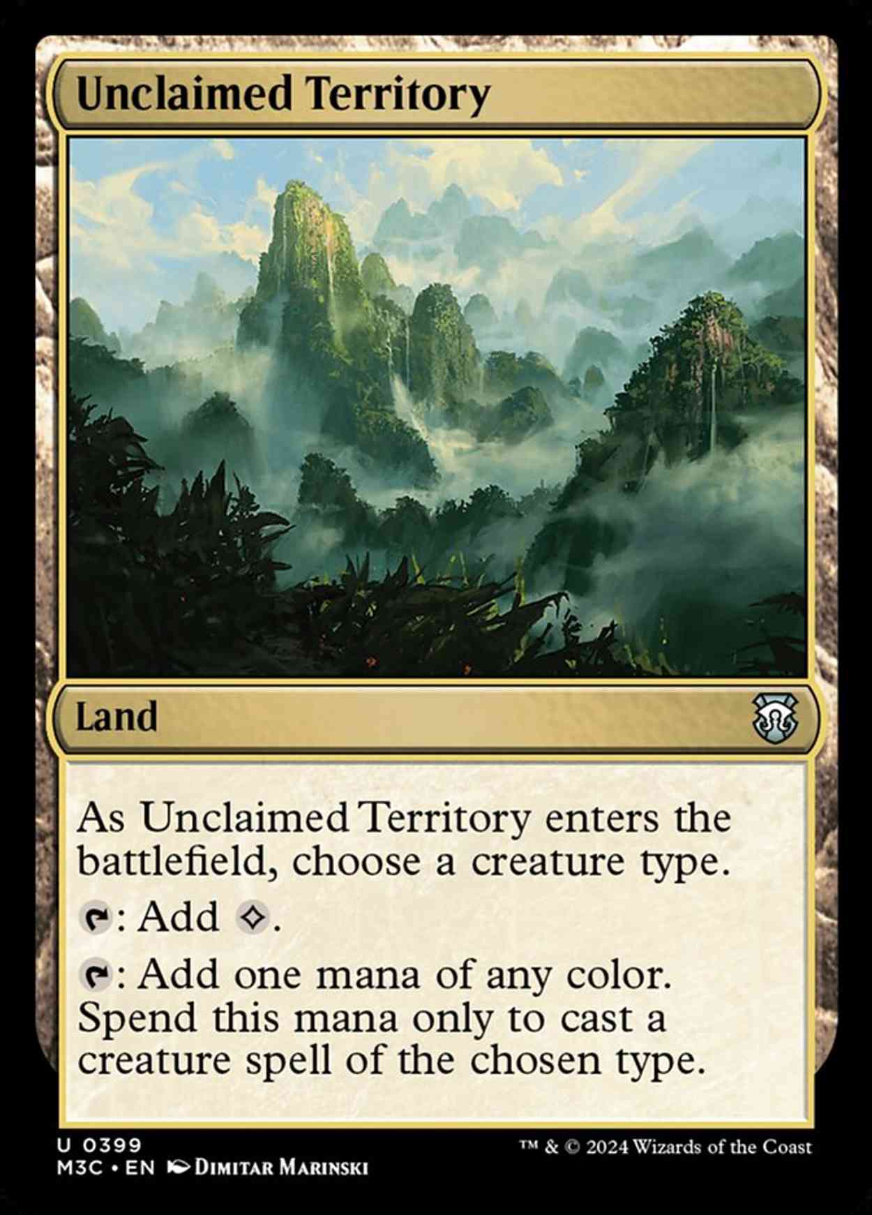 Unclaimed Territory magic card front