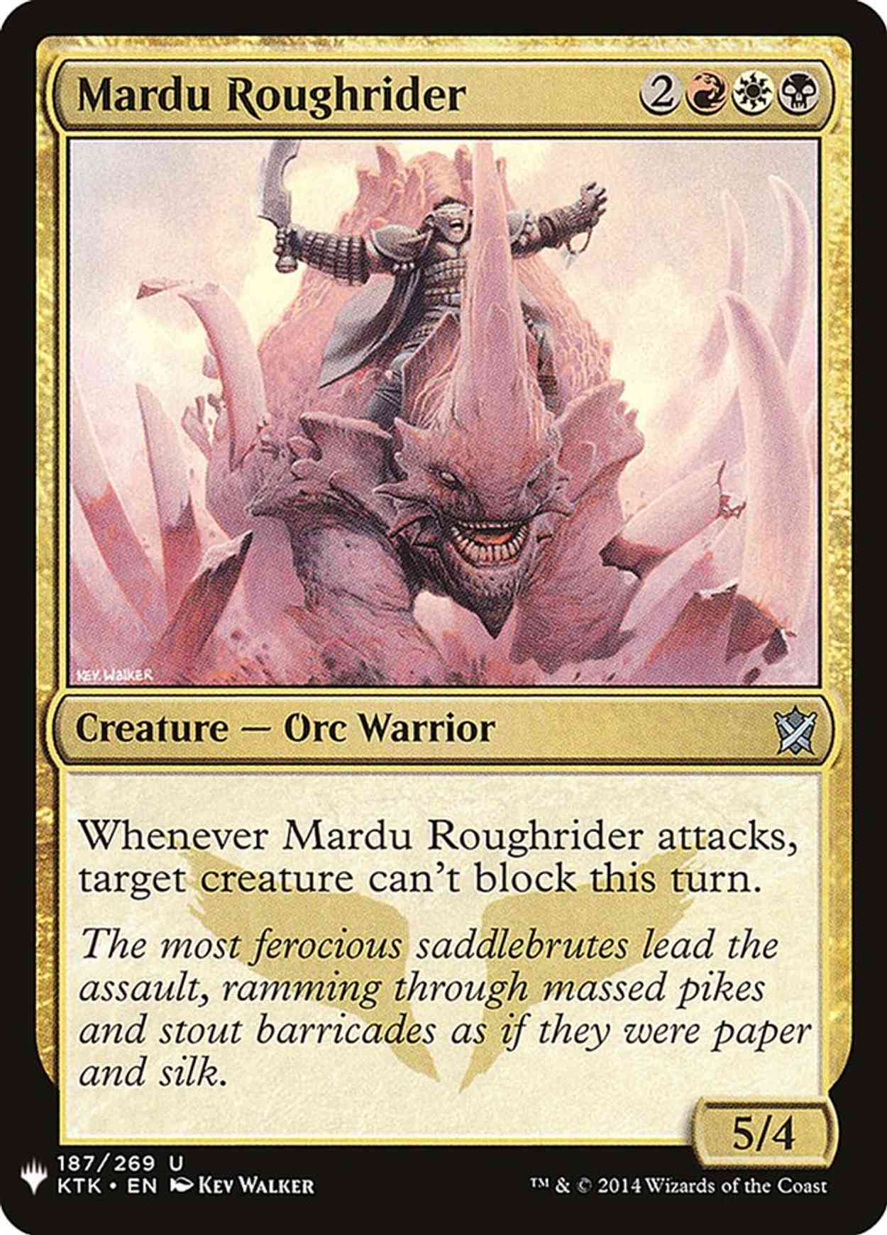 Mardu Roughrider magic card front