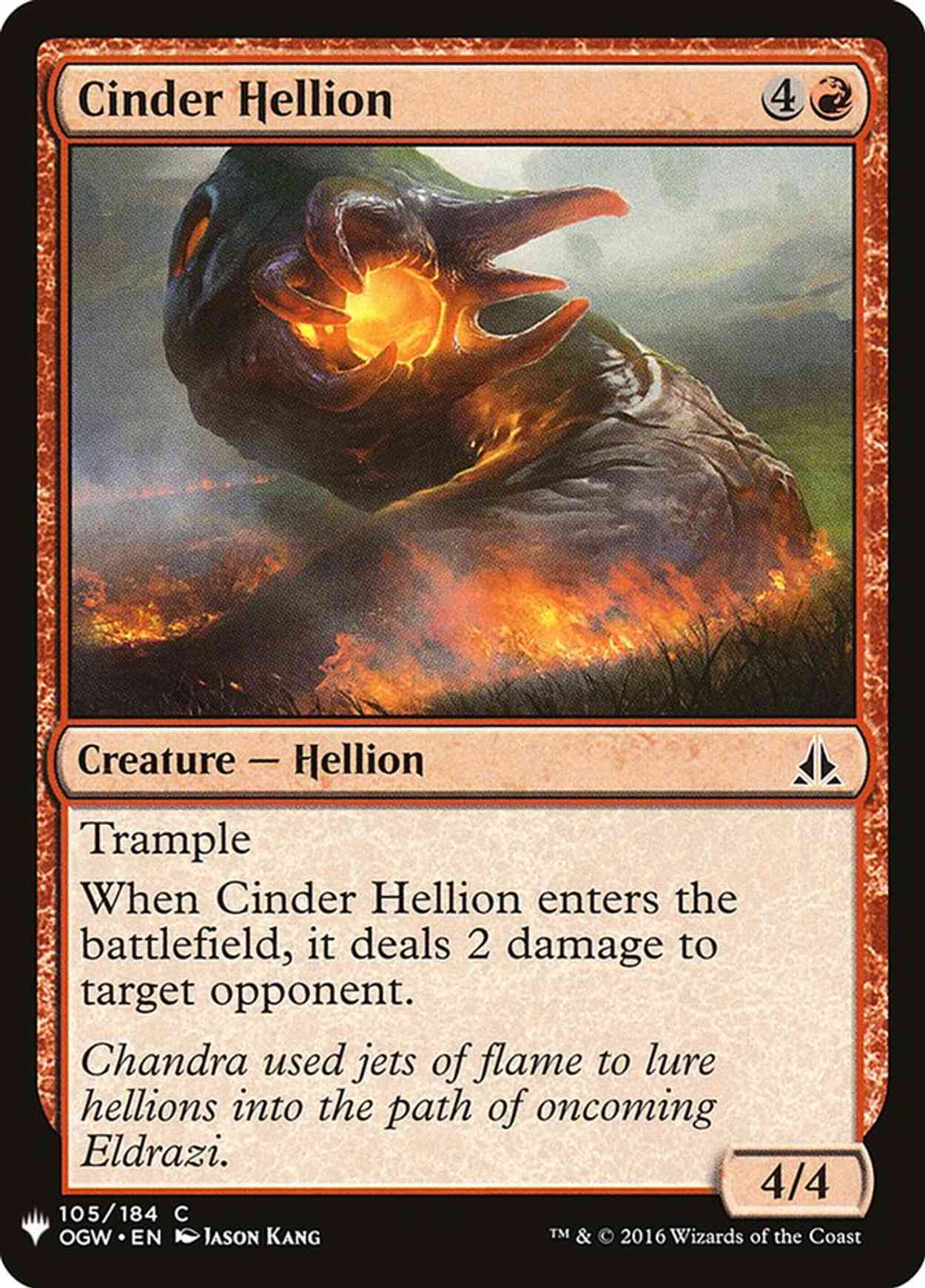 Cinder Hellion magic card front