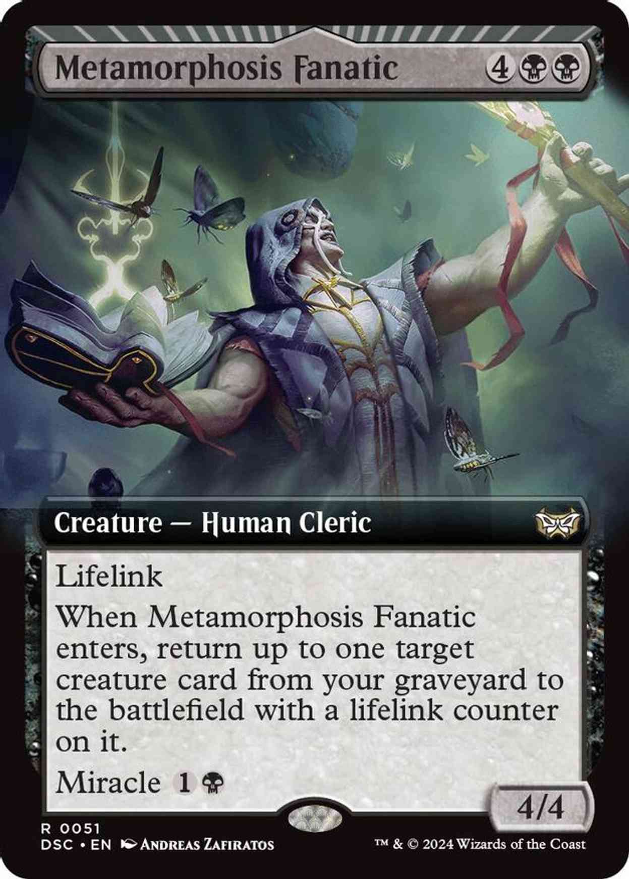 Metamorphosis Fanatic (Extended Art) magic card front