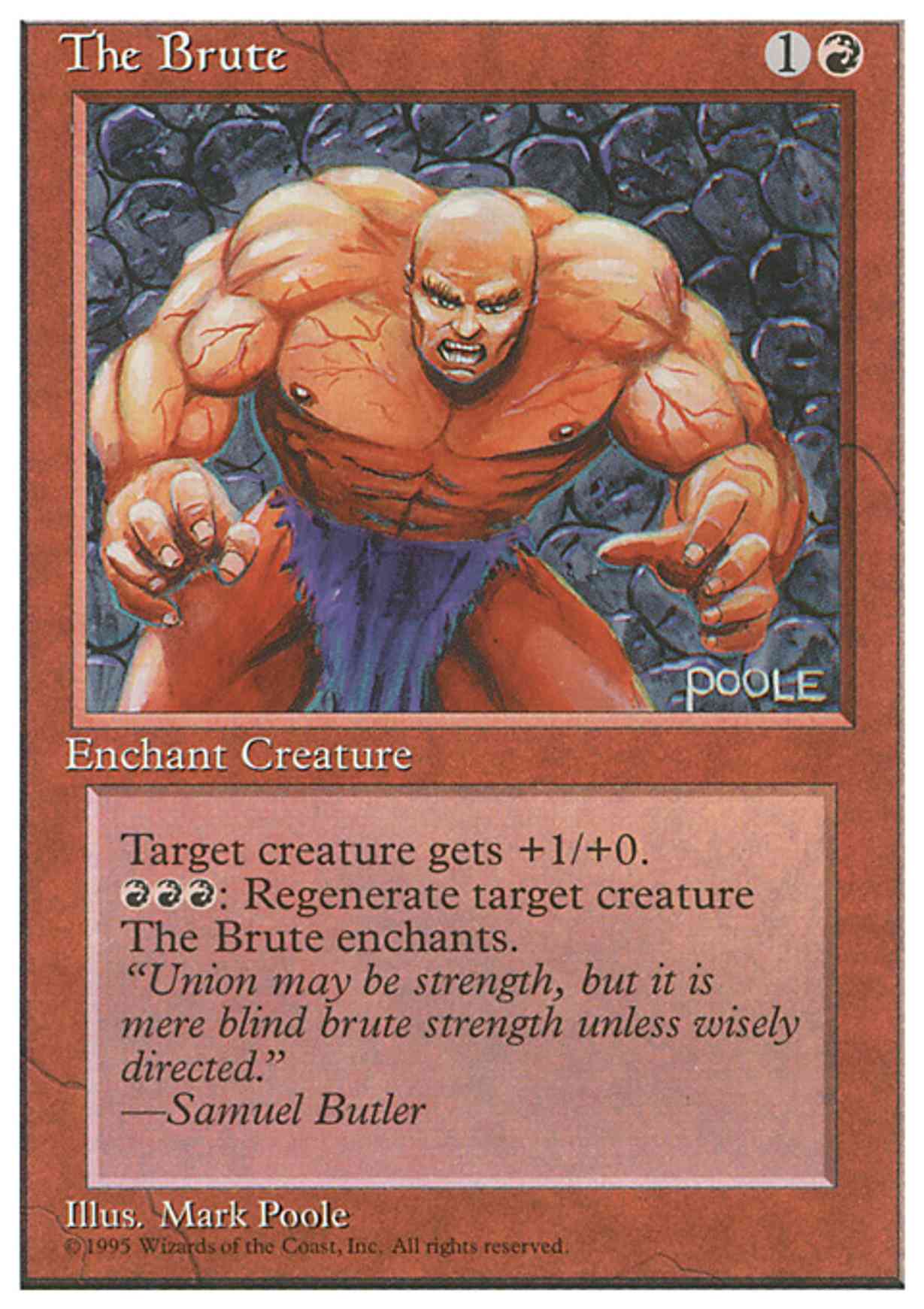 The Brute magic card front
