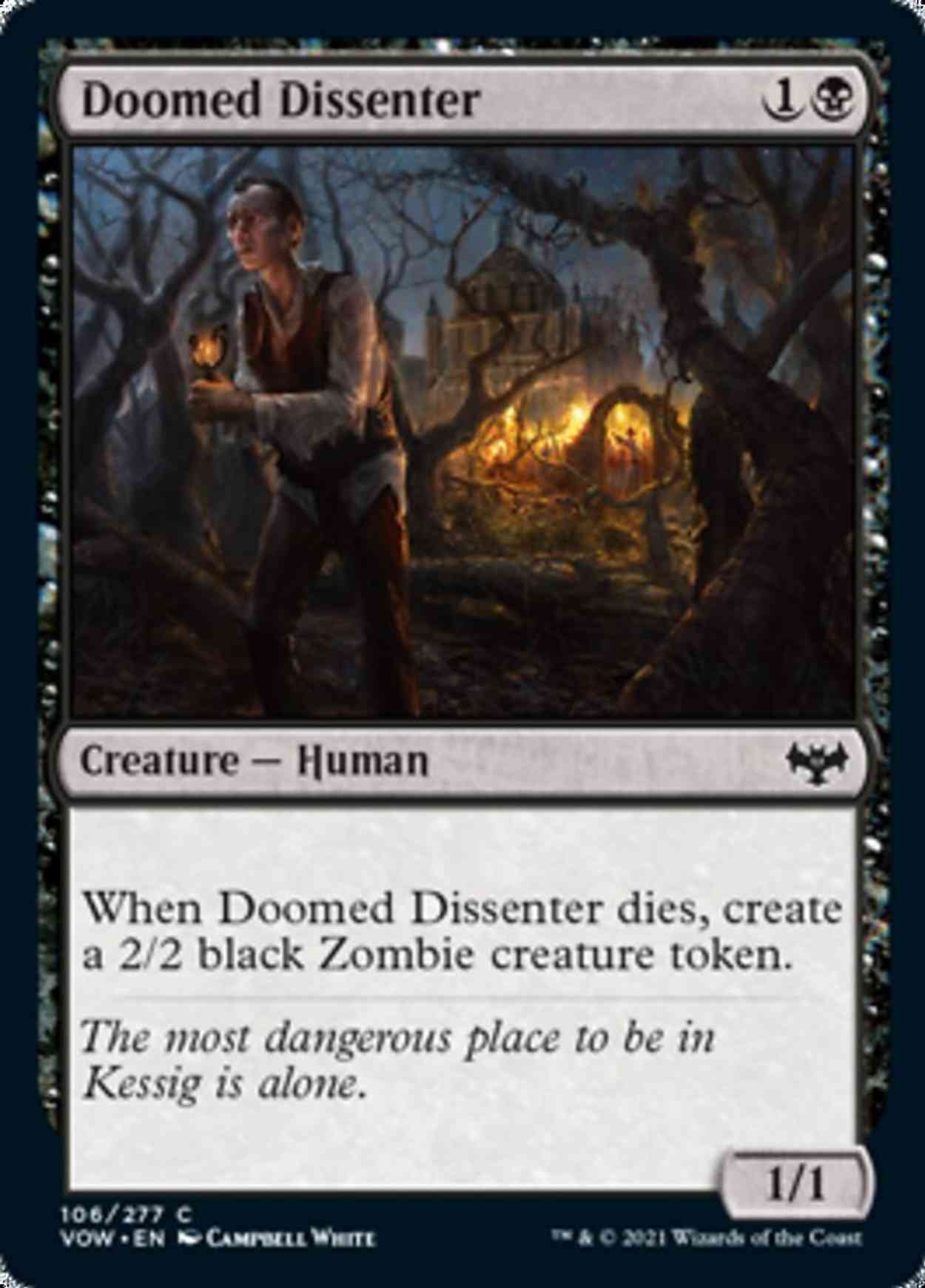 Doomed Dissenter magic card front