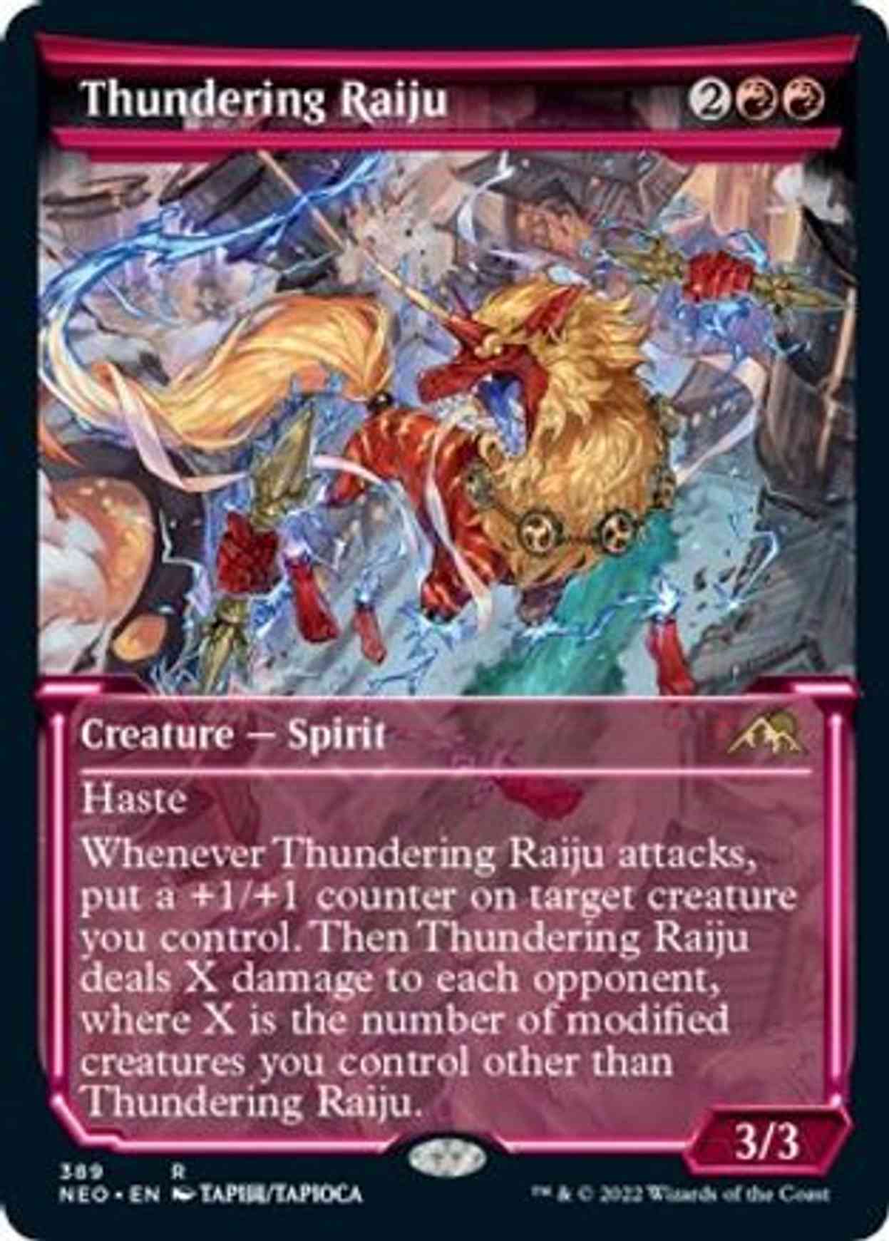 Thundering Raiju (Showcase) magic card front