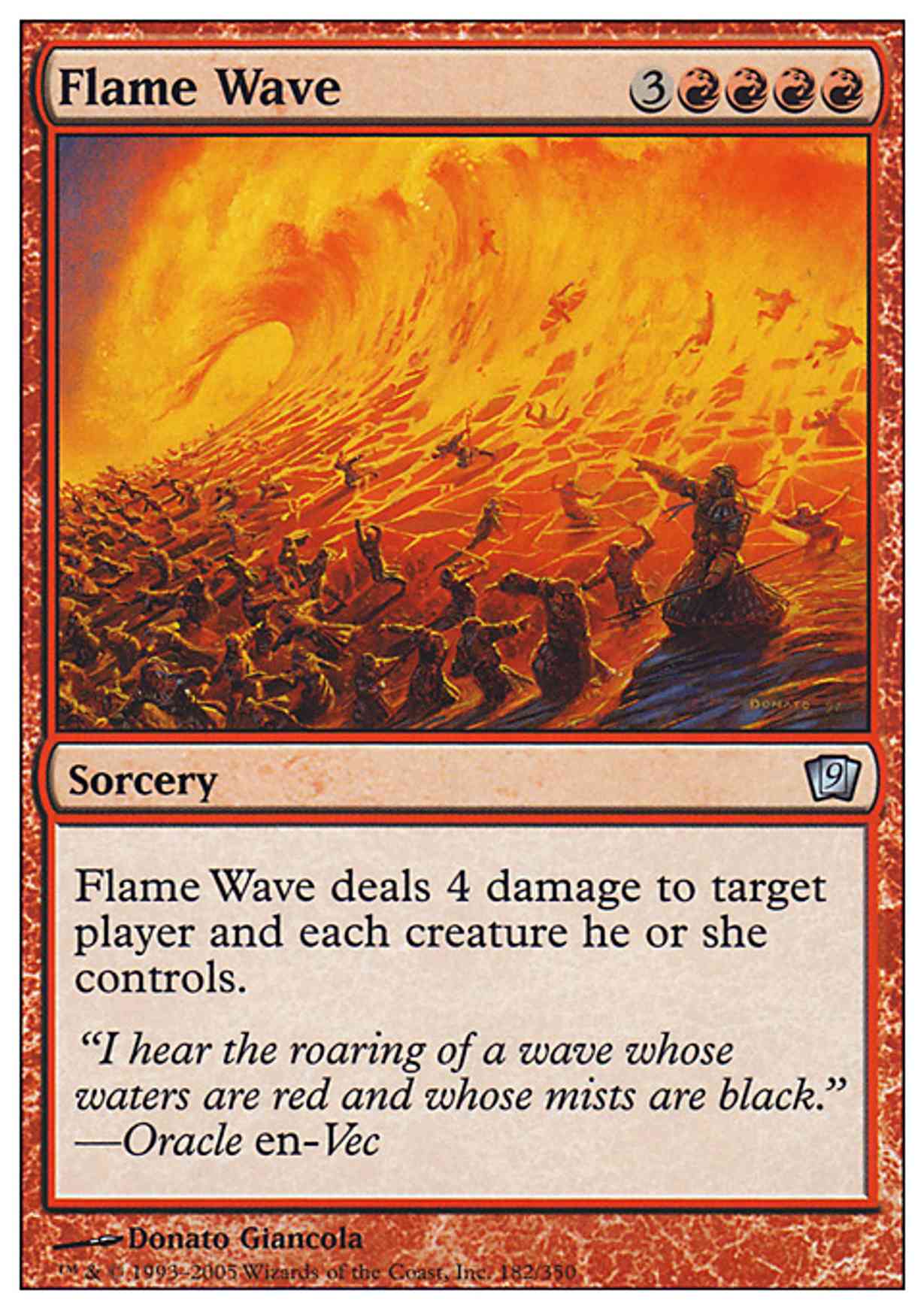 Flame Wave magic card front