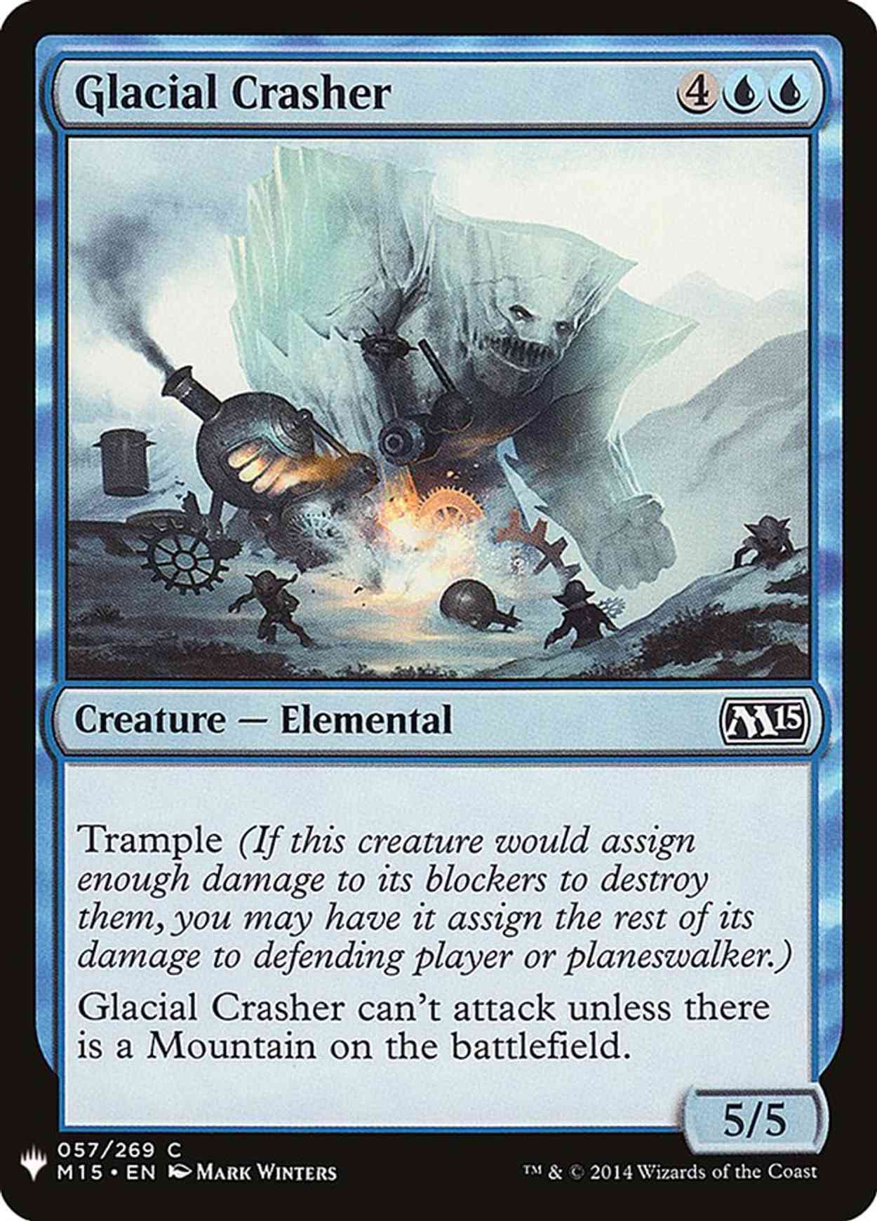 Glacial Crasher magic card front