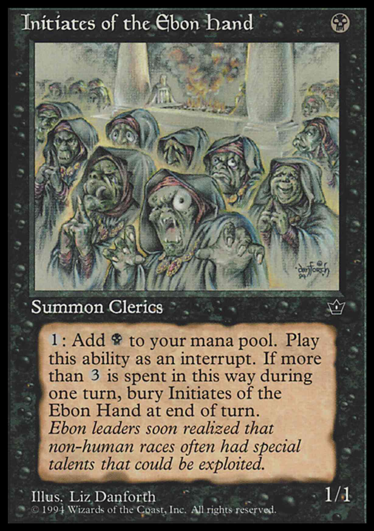 Initiates of the Ebon Hand (Danforth) magic card front