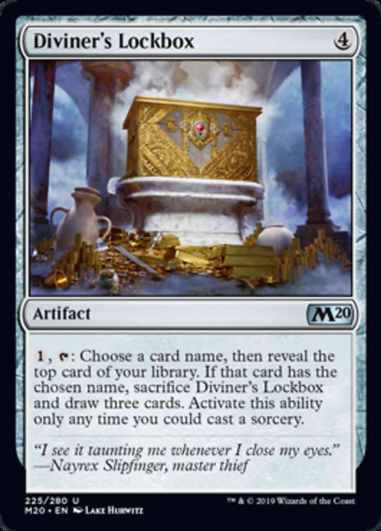 Diviner's Lockbox magic card front